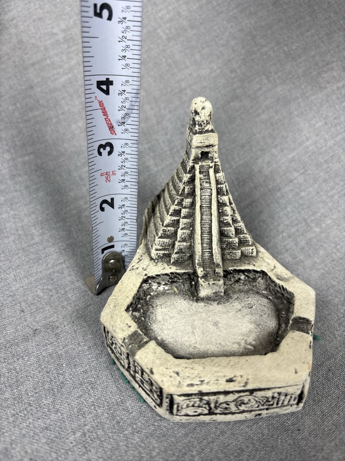 Chichen Itza Mayan Pyramid Stone Ashtray Mexico Souvenir Figurine Guatemala - Thumbnail 7
