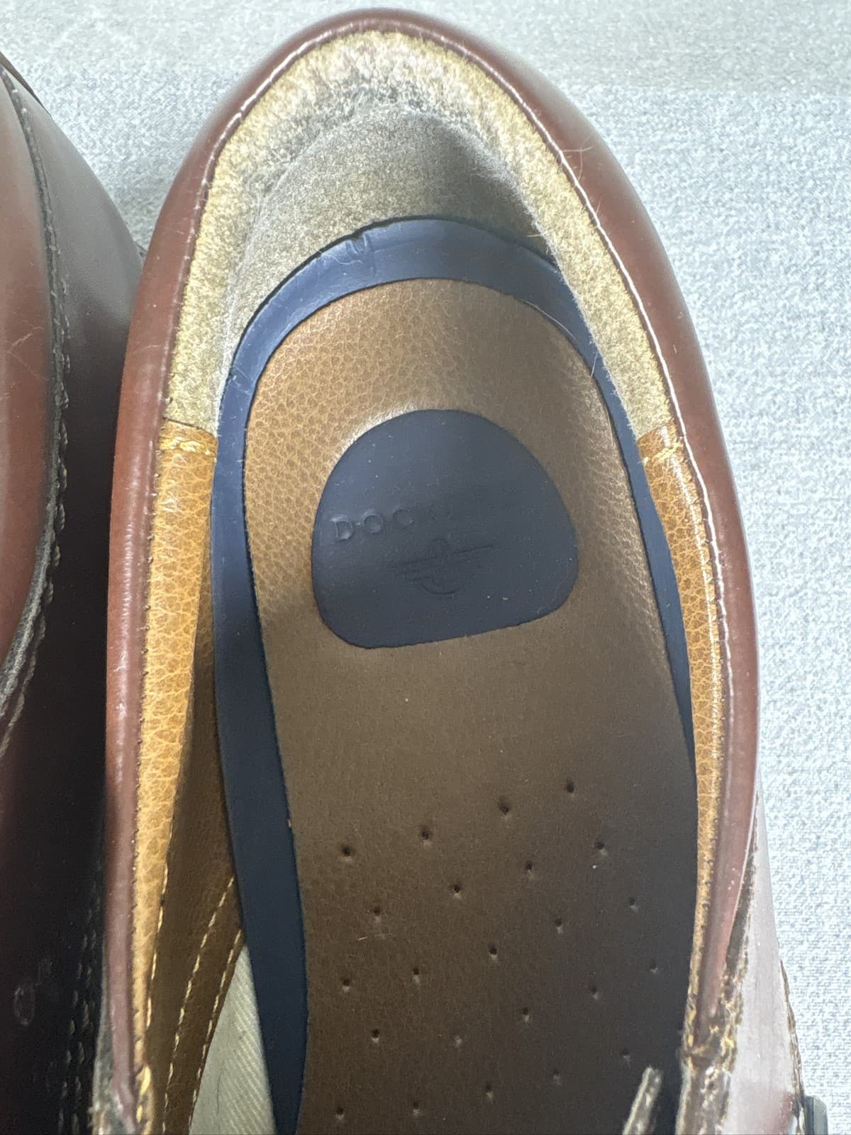 Dockers Gordon Mens Cordovan Brown Leather Cap Toe Oxford Dress Shoes Size 12 - Thumbnail 3