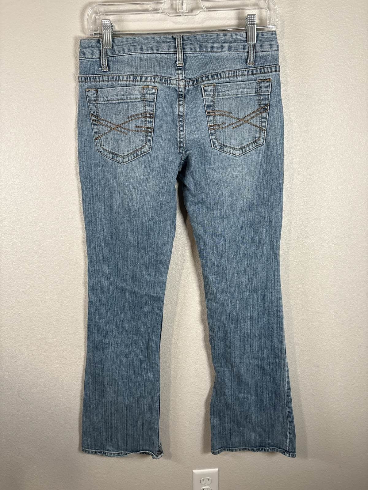 Aeropostale Kailey Skinny Flare Jeans 5/6 Blue Low Rise Denim Y2K 5/6 - Thumbnail 3