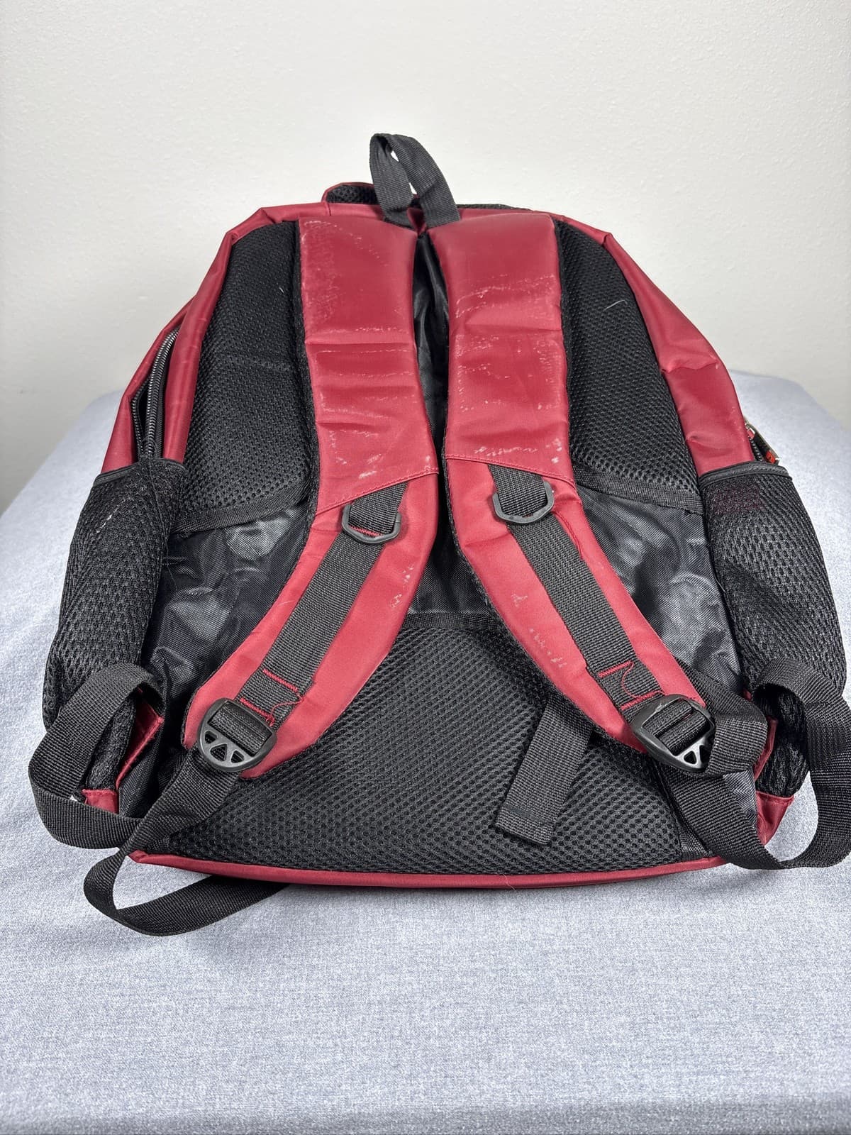 Swiss Gear Maroon Red Multi Pocket Laptop Backpack Travel School Bag - Thumbnail 2