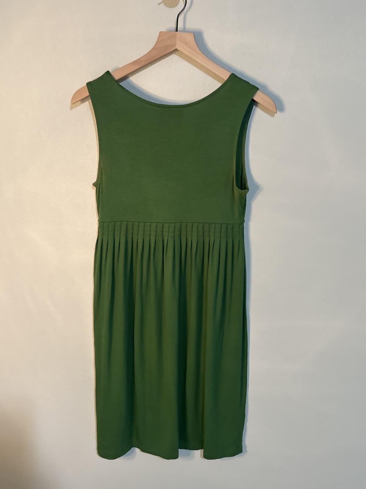 LOFT Women's Green Sleeveless V-Neck Empire Waist Maxi Dress Size XS - Thumbnail 3