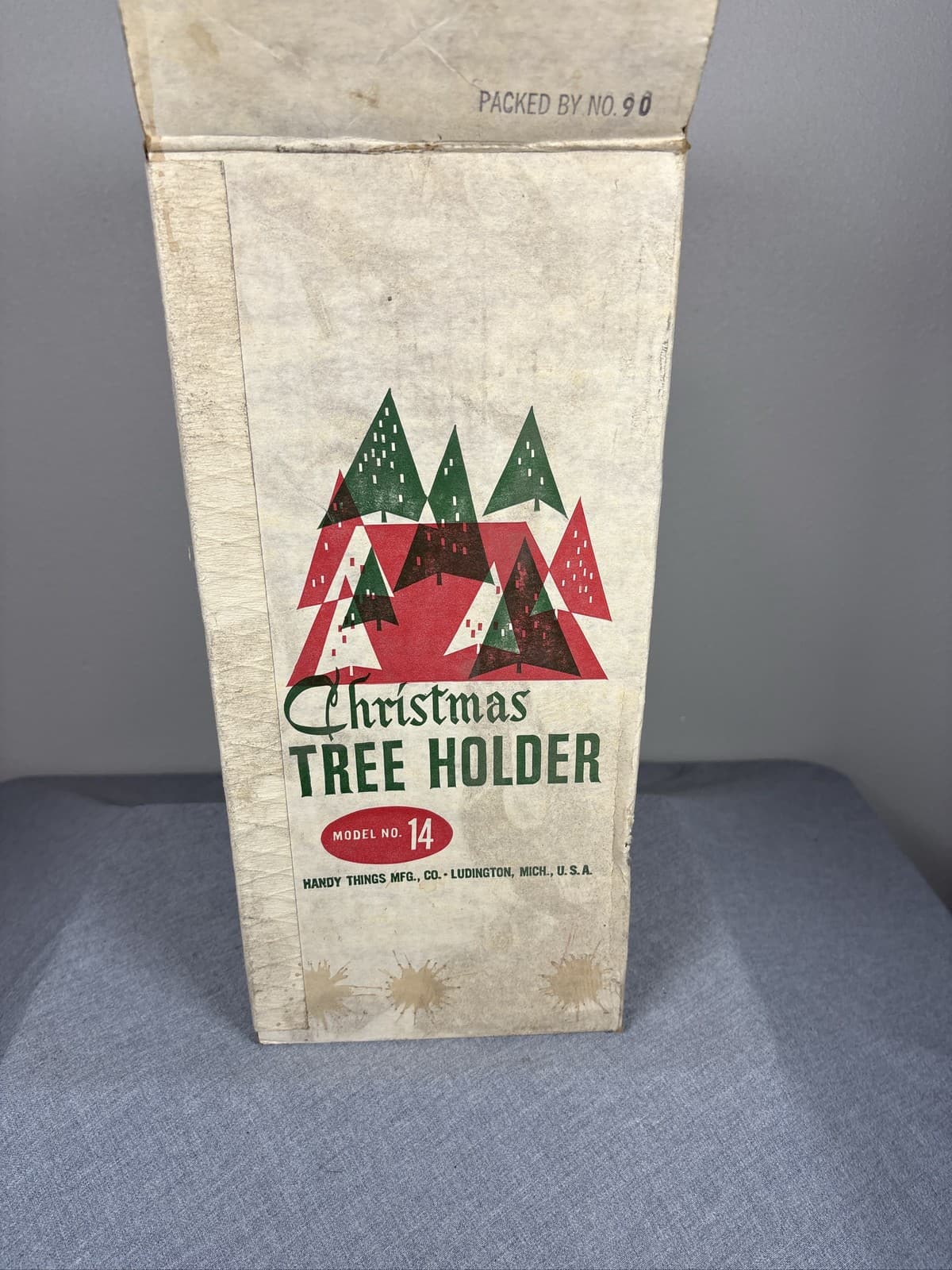 Handy Things No 14 Christmas Tree Holder Stand Sears 92010 Mid Century Box - Thumbnail 3