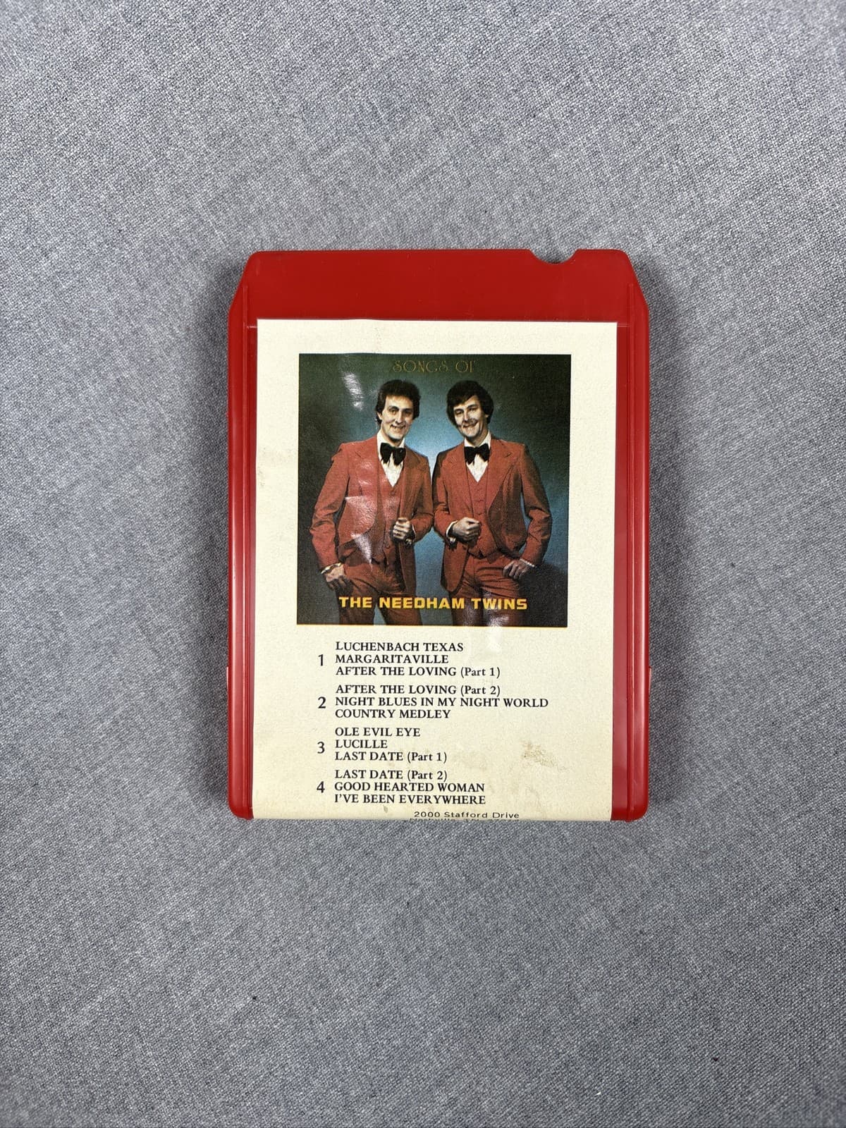 Songs of The Needham Twins 8-Track Tape Country Music CT-21682 - Thumbnail 2