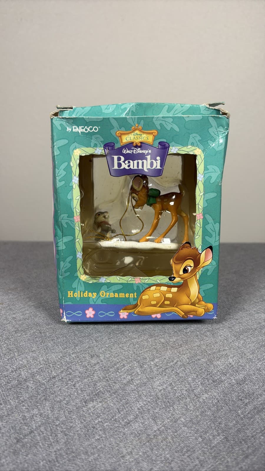 Disney Classics Enesco Bambi Thumper Christmas Holiday Ornament with Box