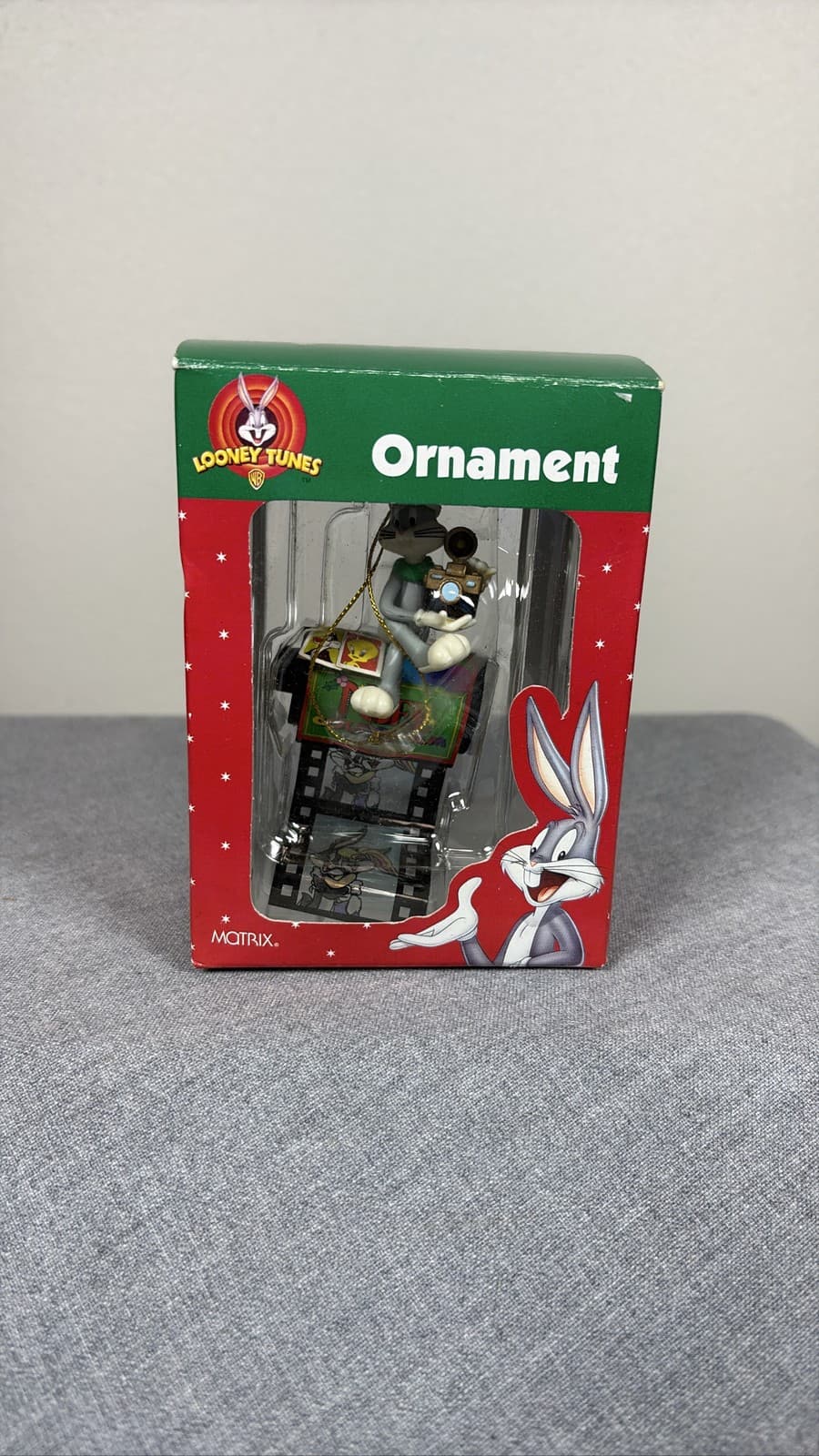 Matrix Looney Tunes Bugs Bunny Camera Film Roll Christmas Ornament 1998