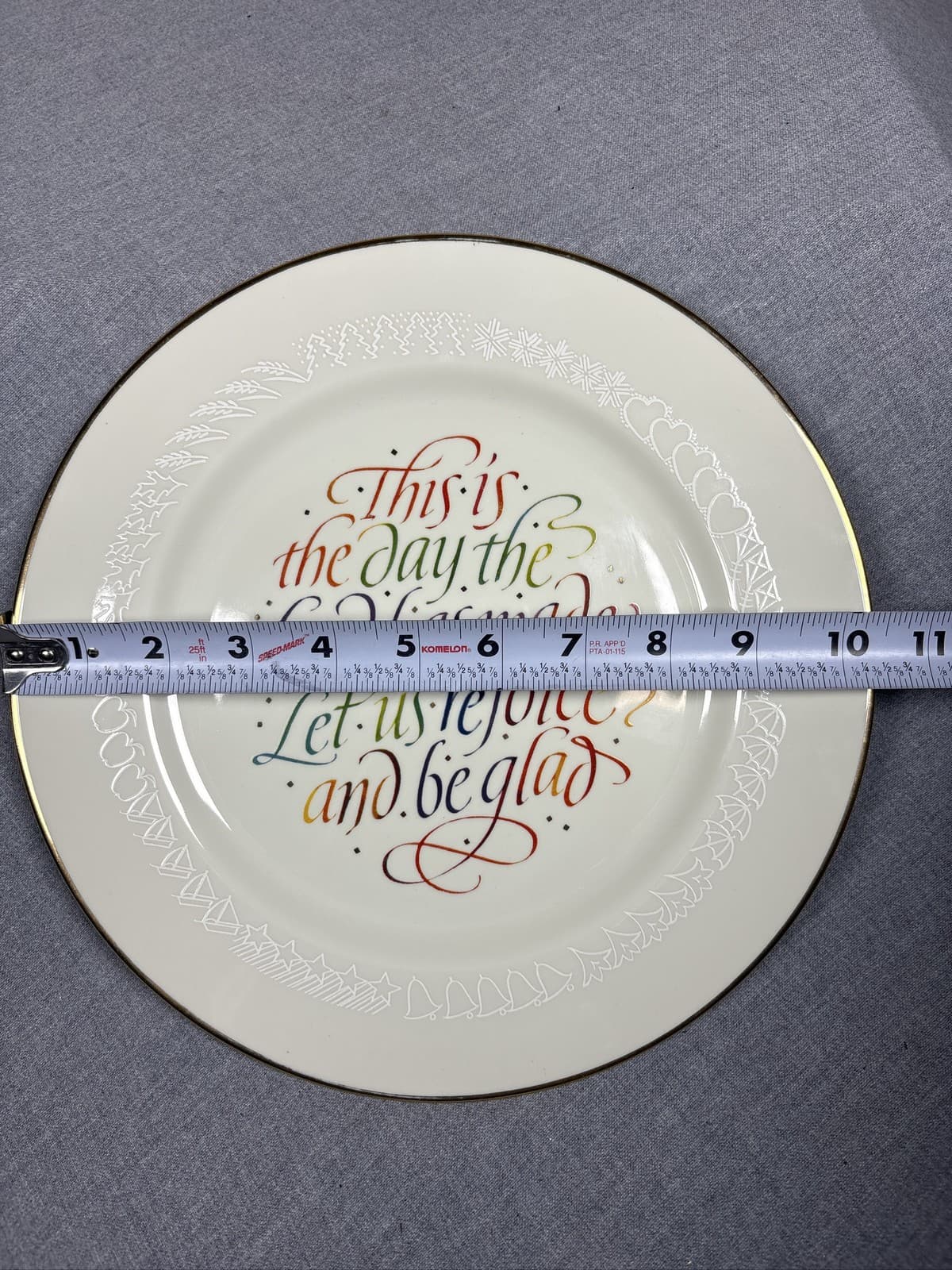 Roman Inc Memories Plate This is the Day the Lord Has Made 10.5 - Thumbnail 3