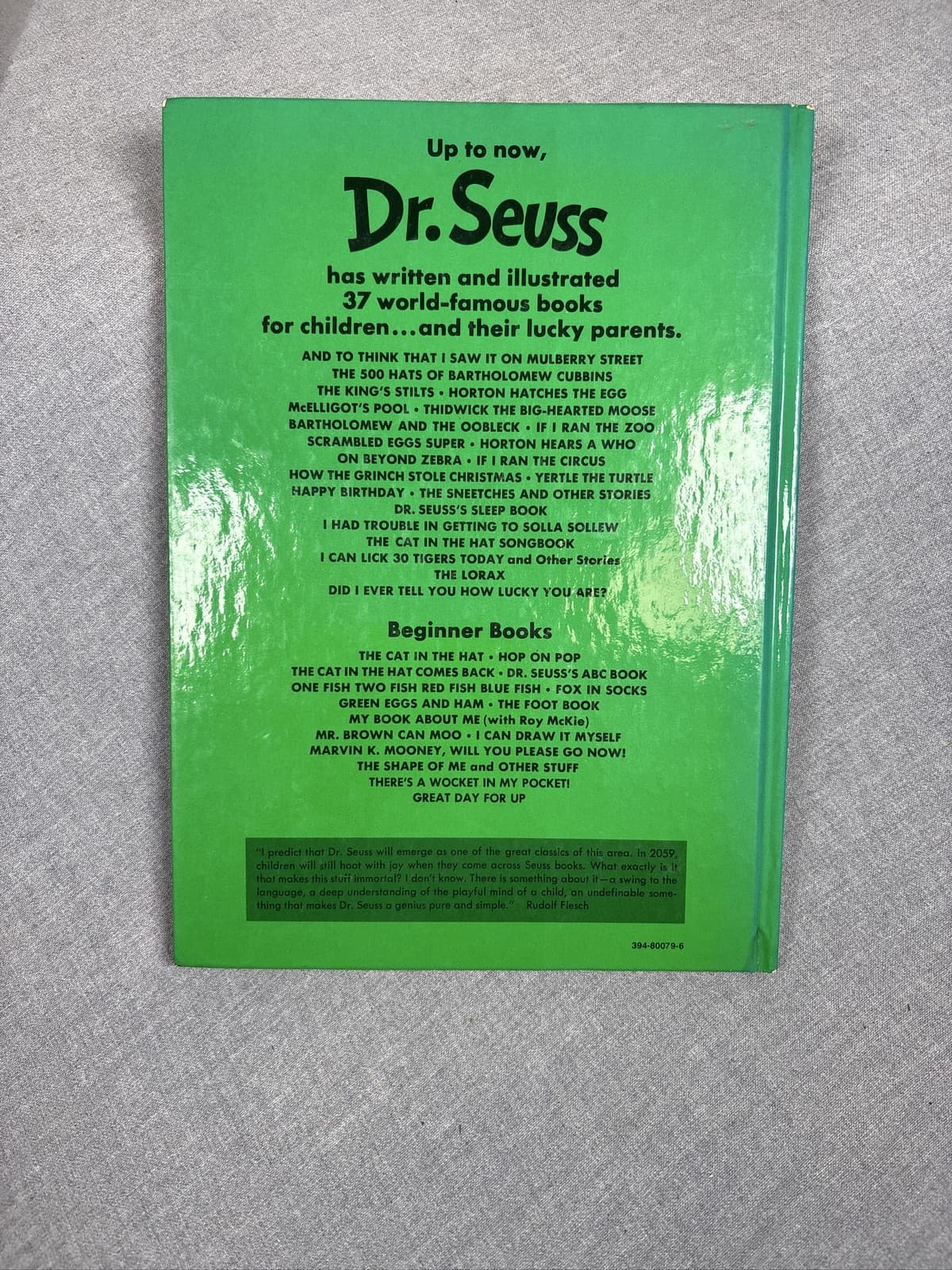How the Grinch Stole Christmas Dr Seuss Hardcover 1957 Random House - Thumbnail 2