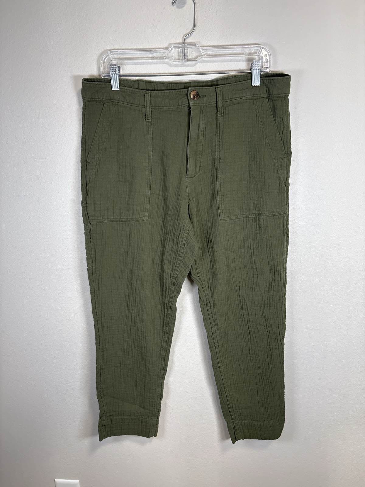 Old Navy Women's 12 Olive Green Cargo Jogger Pants