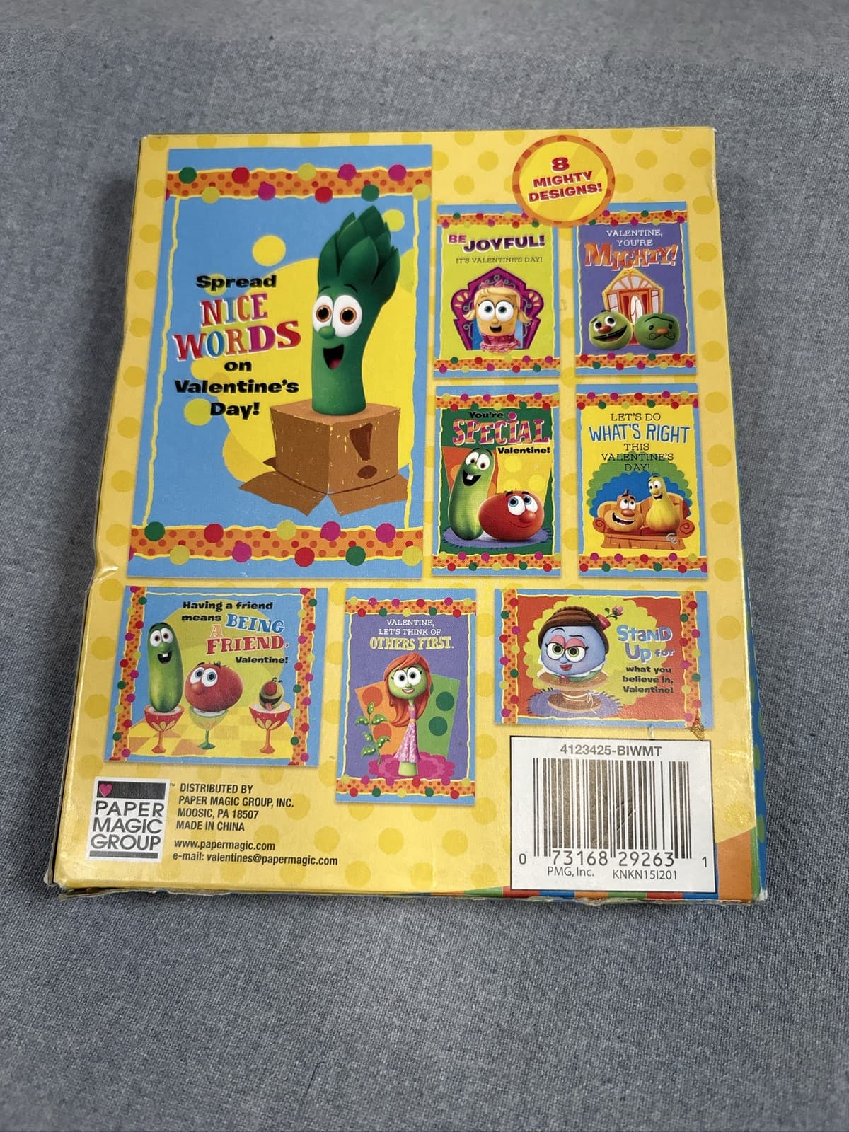 VeggieTales 32 Valentines Day Cards Bob Larry Big Idea - Thumbnail 2