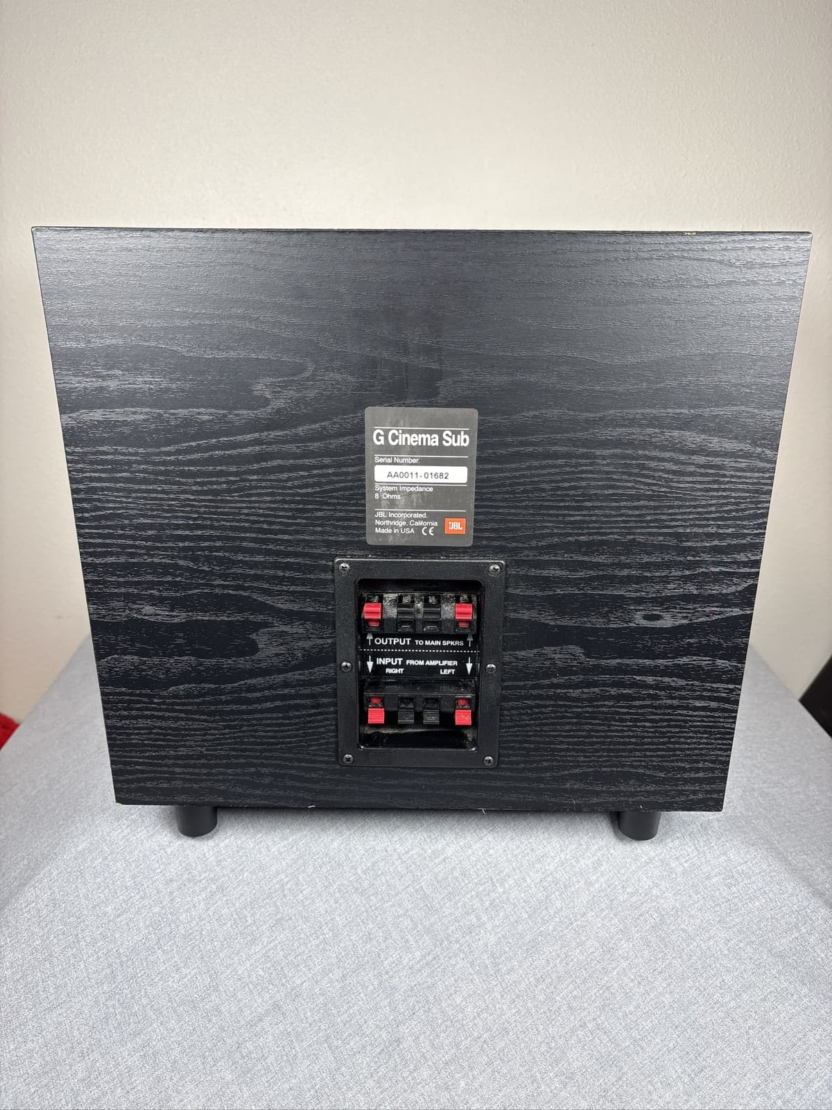 JBL G Cinema Sub Home Theater Passive Subwoofer Speaker 8 Ohms - Thumbnail 4