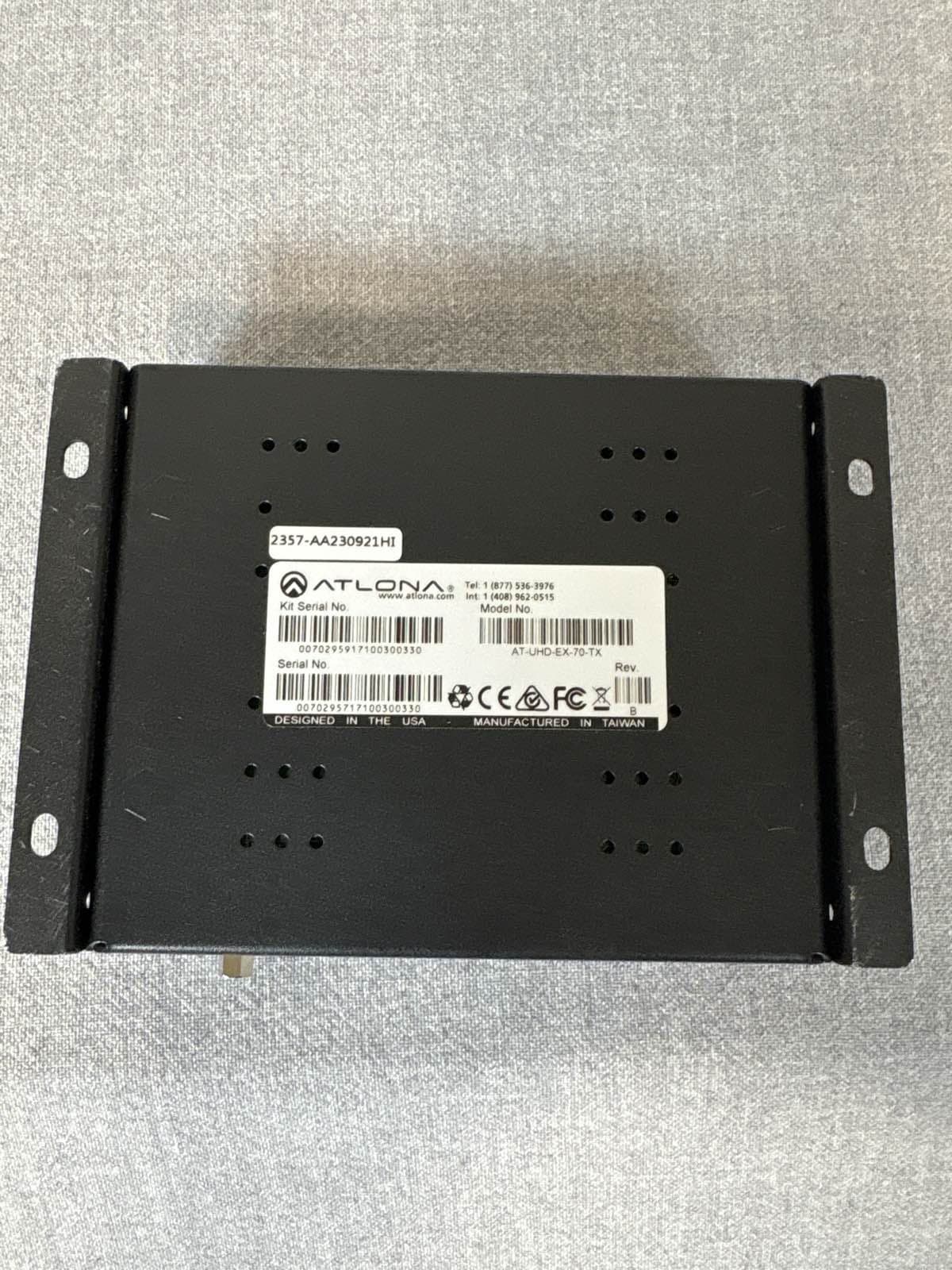 Atlona AT-UHD-EX-70-TX 4K UHD HDBaseT HDMI Transmitter Black - Thumbnail 4