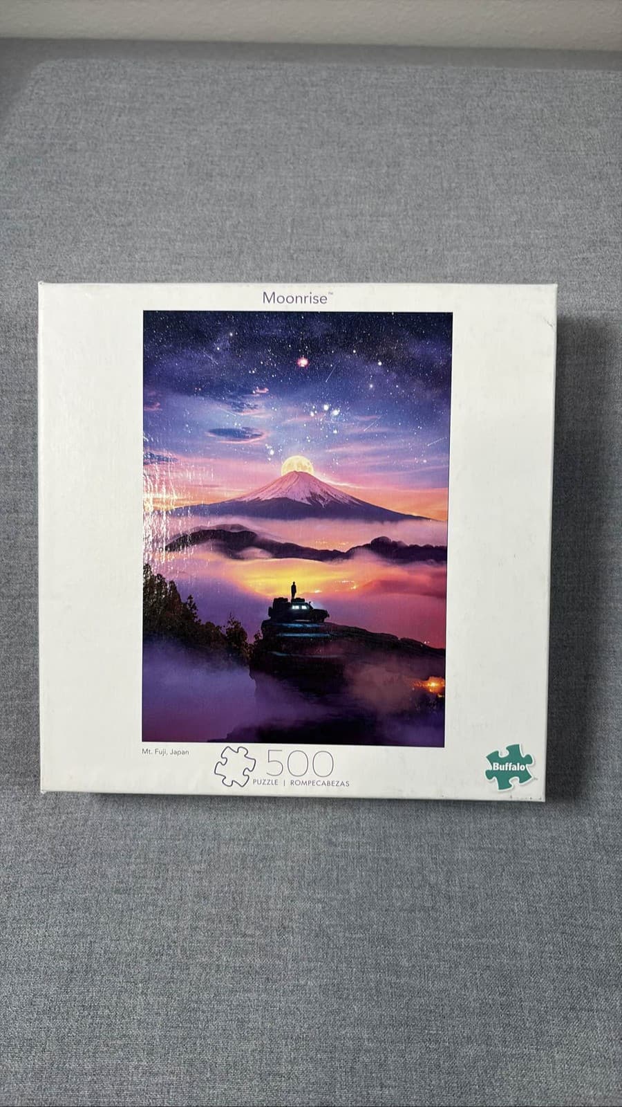 Buffalo Games Jigsaw Puzzle Moonrise Mt. Fuji Japan 500 Piece New
