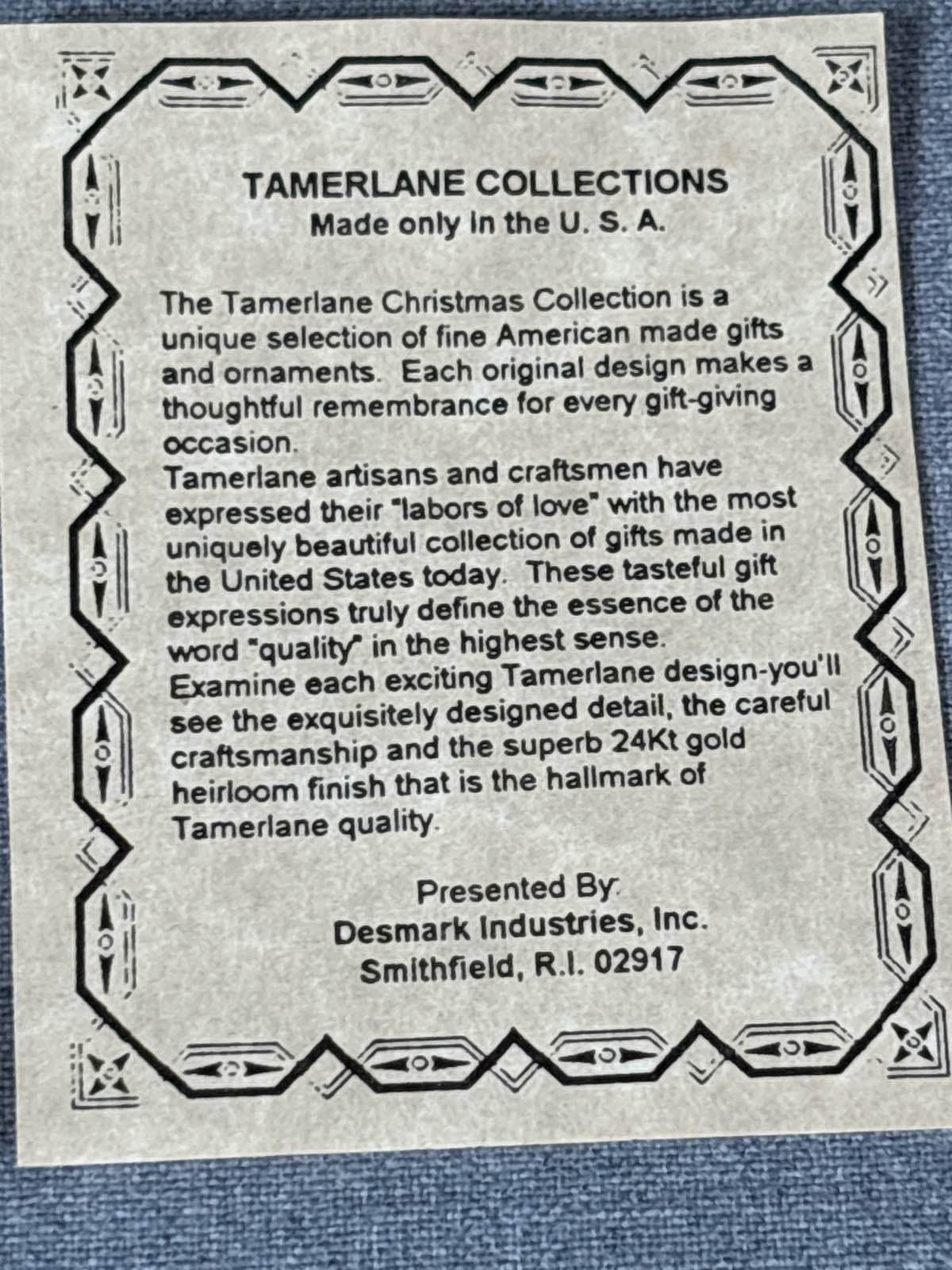 Tamerlane Ornament 24Kt Gold Cross 1st Communion - Thumbnail 3