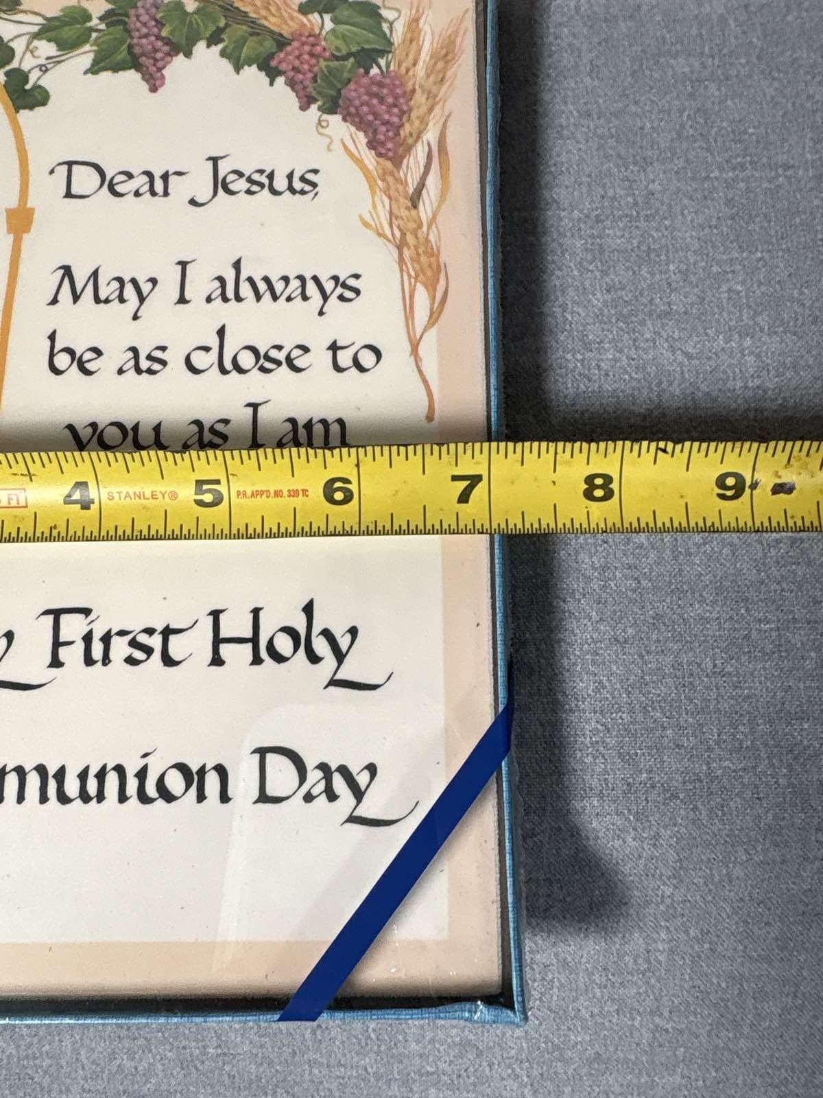 VTG First Holy Communion Plaque Praying Boy Religious Wall Art Keepsake New - Thumbnail 3