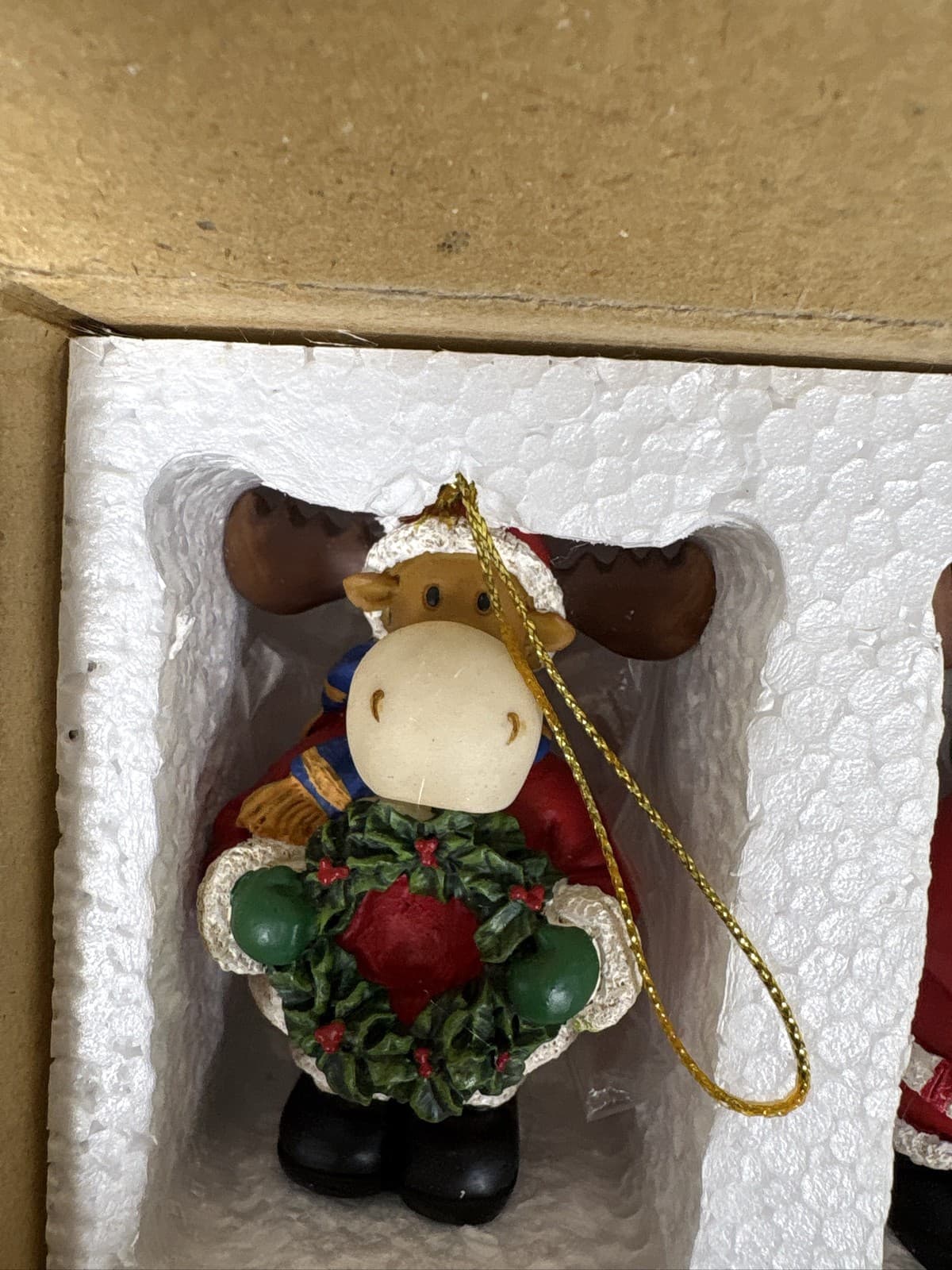 Merry Chrismoose Ornaments Box Set Christmas Holiday Moose Decor - Thumbnail 5