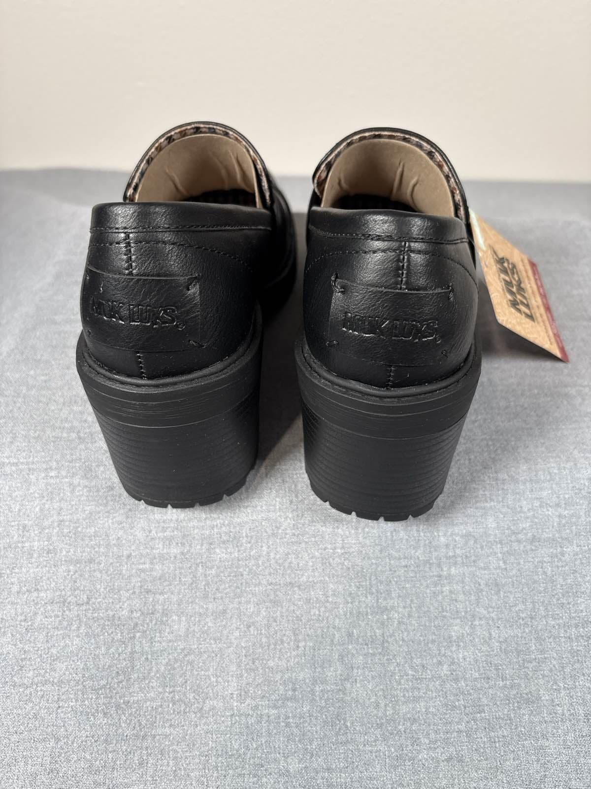 MUK LUKS Lucy Lettie Women's Black Slip On Loafers Casual Comfort Shoes 7.5 - Thumbnail 4