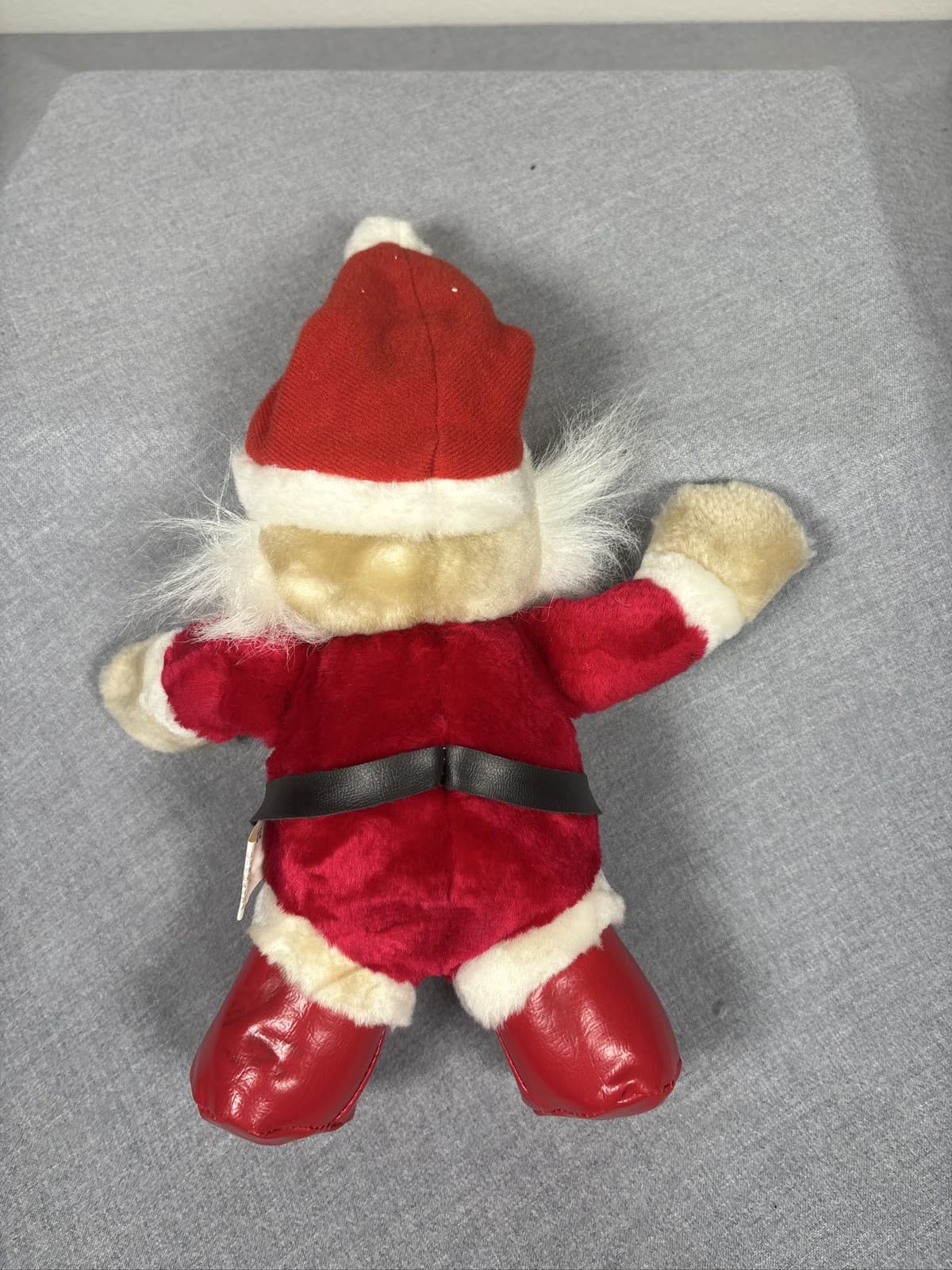 Vintage Kuddle Me Toys Kellytoy Christmas Santa Claus Velvet Plush Doll 15 - Thumbnail 2