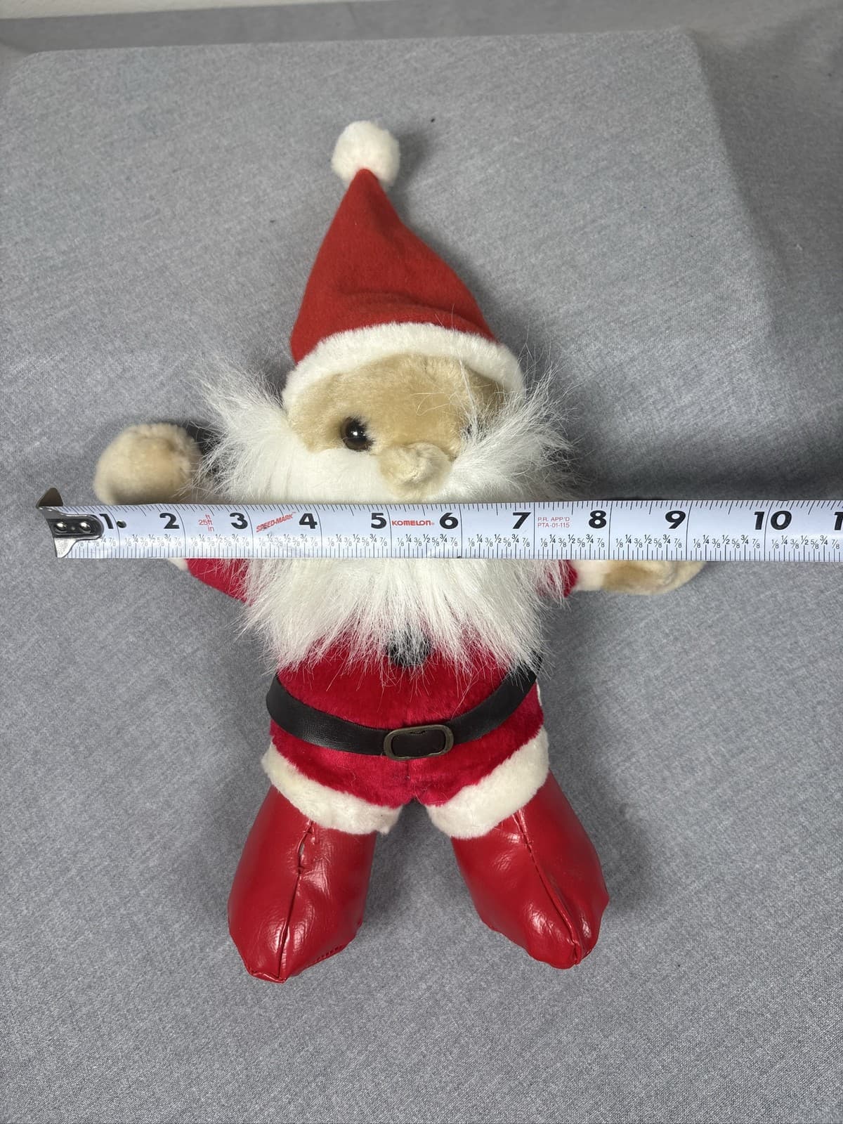 Vintage Kuddle Me Toys Kellytoy Christmas Santa Claus Velvet Plush Doll 15 - Thumbnail 5