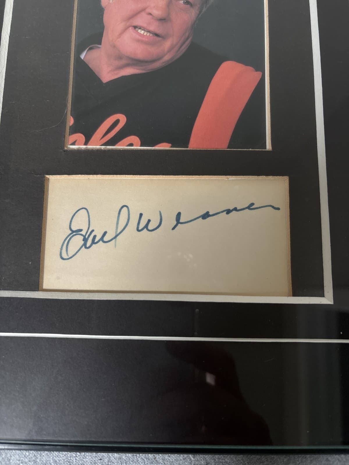 Earl Weaver Baltimore Orioles HOF Signed Autograph Photo Framed Display - Thumbnail 3