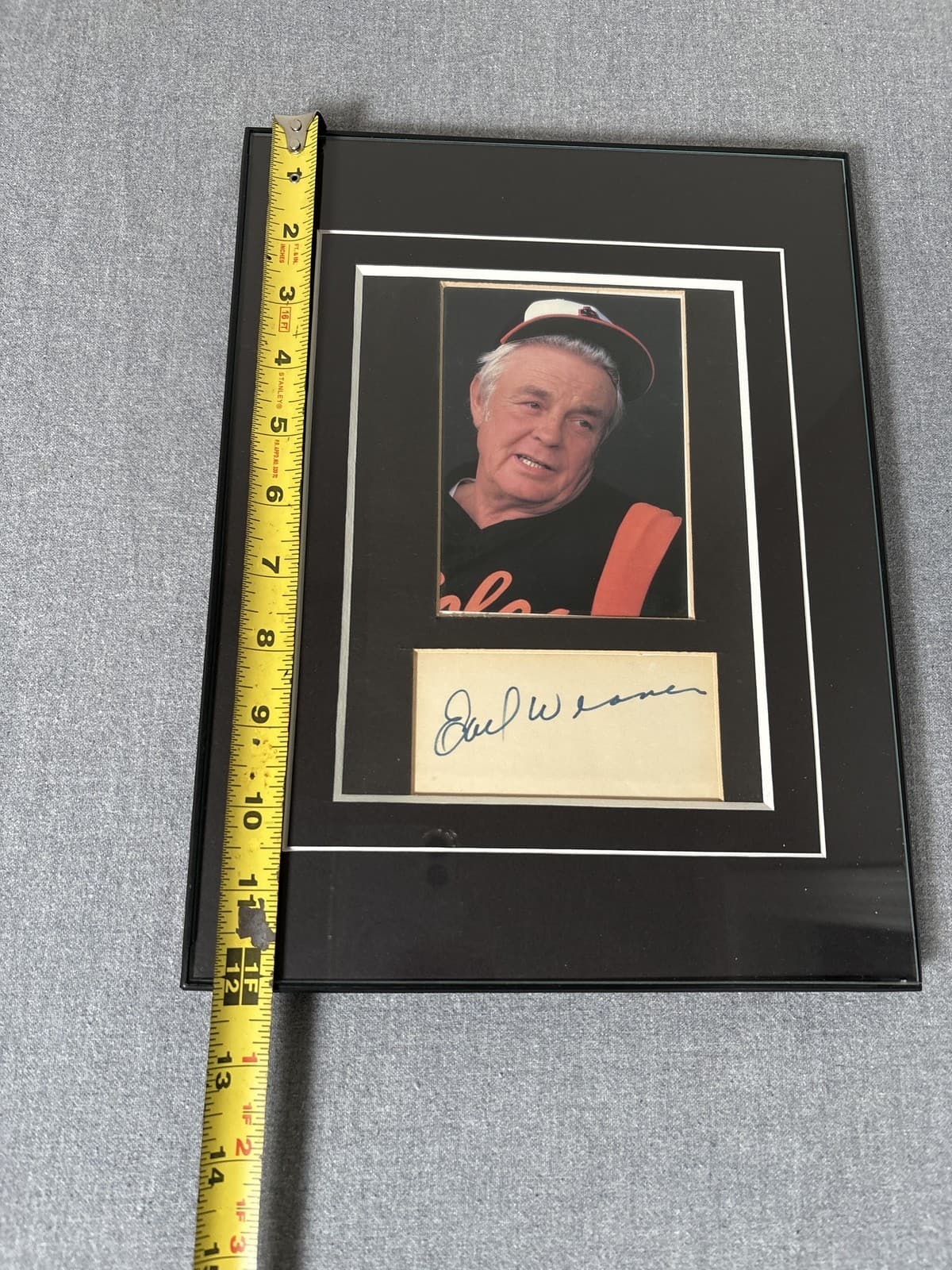 Earl Weaver Baltimore Orioles HOF Signed Autograph Photo Framed Display - Thumbnail 5