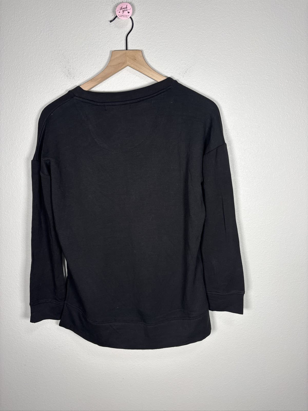 State of Mine Women Small Black Merry Christmas Camper Sweatshirt - Thumbnail 3