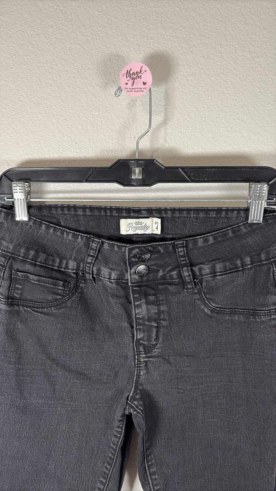 Royalty by Malden Black High Rise Skinny Jeans Womens Size 4 Stretch Denim - Thumbnail 2