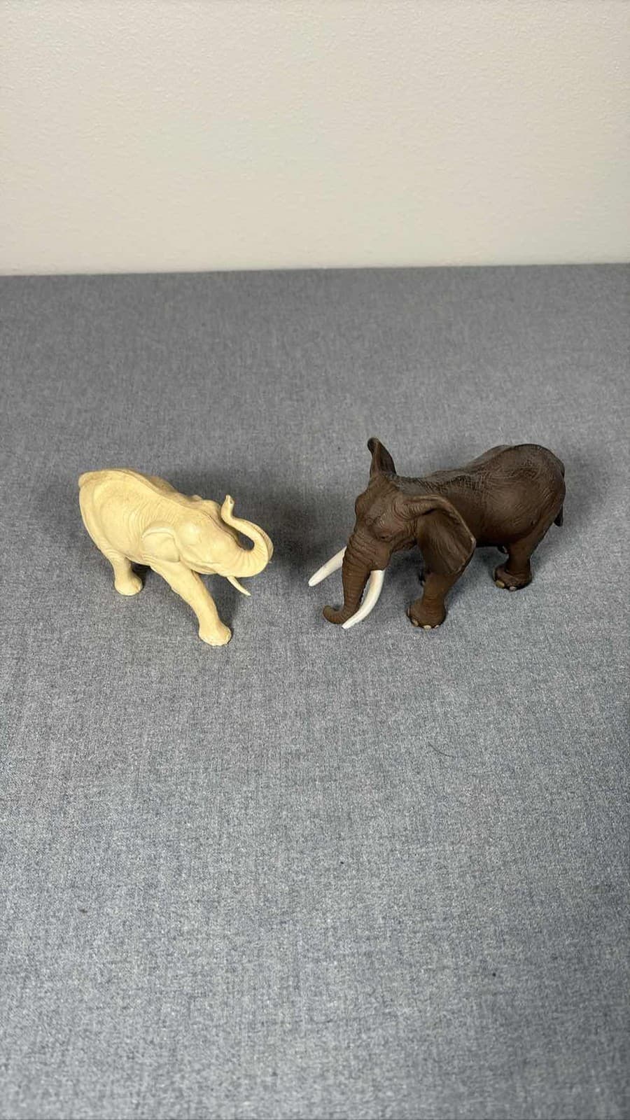 Schleich African Elephant Male & Baby Calf Wildlife Safari Figures Lot