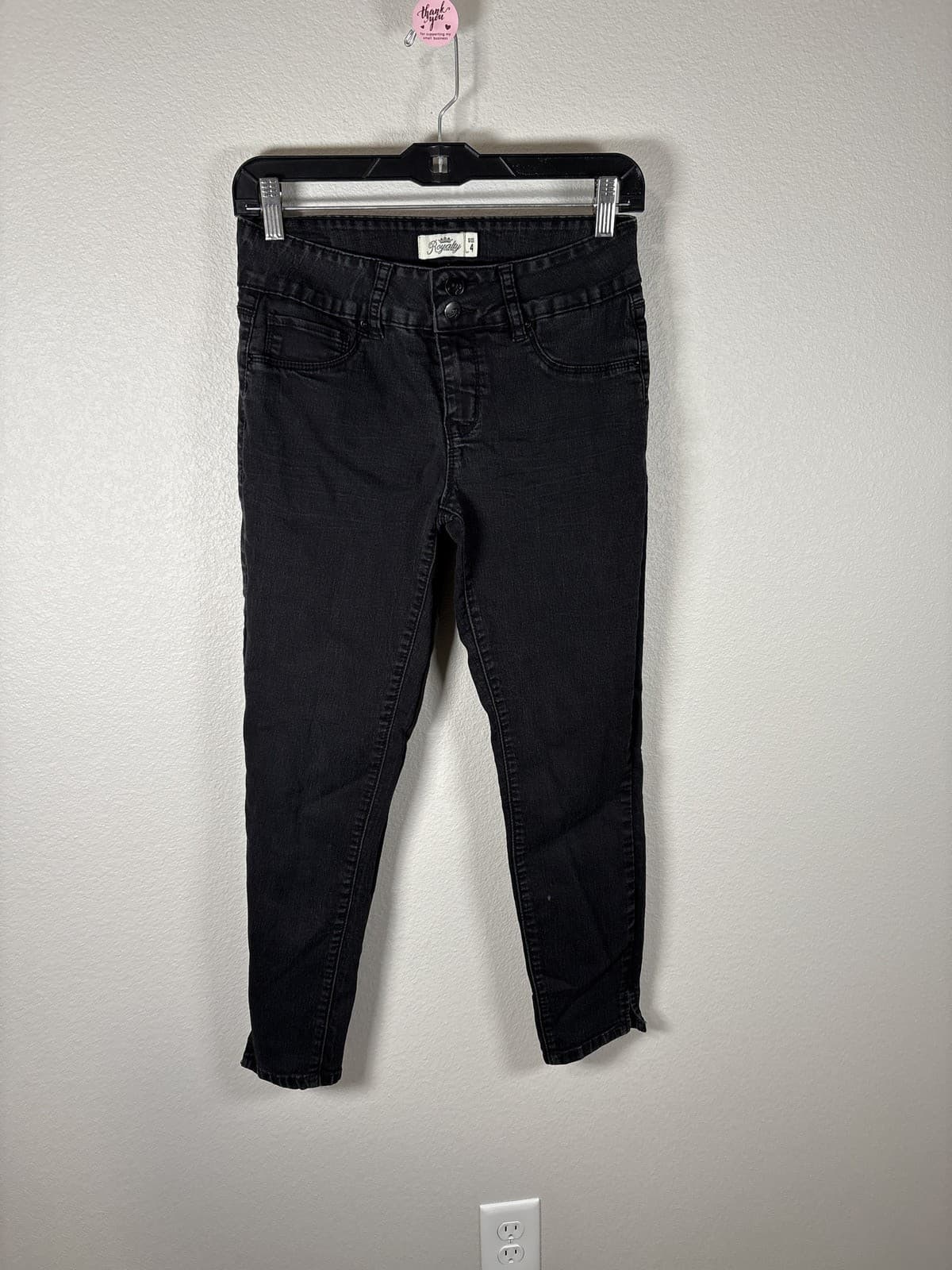 Royalty by Malden Black High Rise Skinny Jeans Womens Size 4 Stretch Denim
