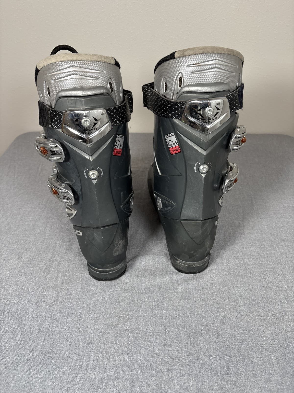 HEAD Edge 10.0 HP Ski Boots US Men's 10 Mondo Gray Black Silver - Thumbnail 4