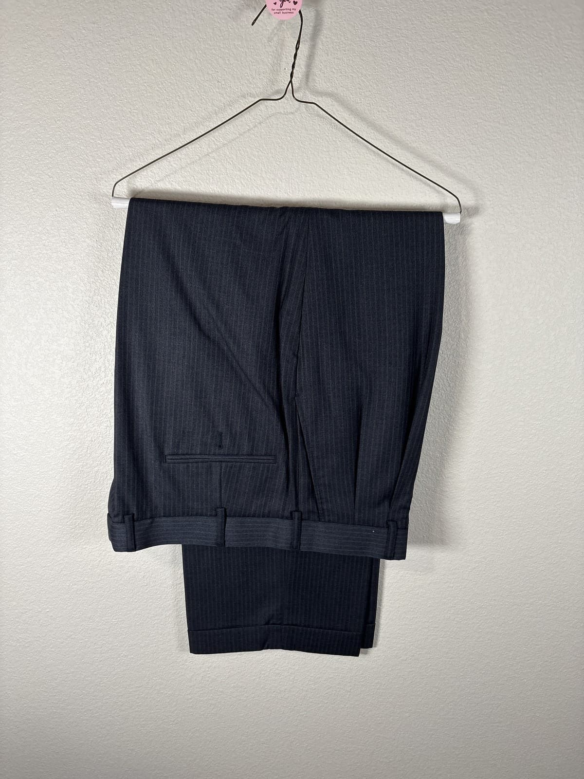 Millennium Collection Mens 44R Pinstripe Blazer Suit Jacket Sport Coat and Pants - Thumbnail 4