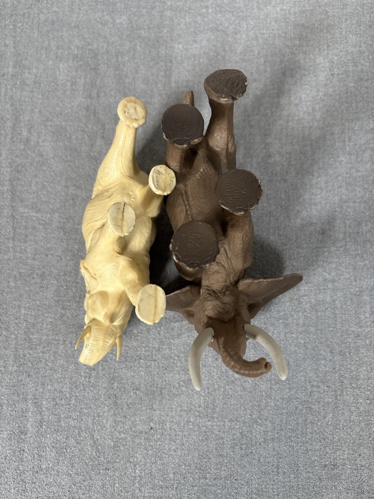 Schleich African Elephant Male & Baby Calf Wildlife Safari Figures Lot - Thumbnail 3