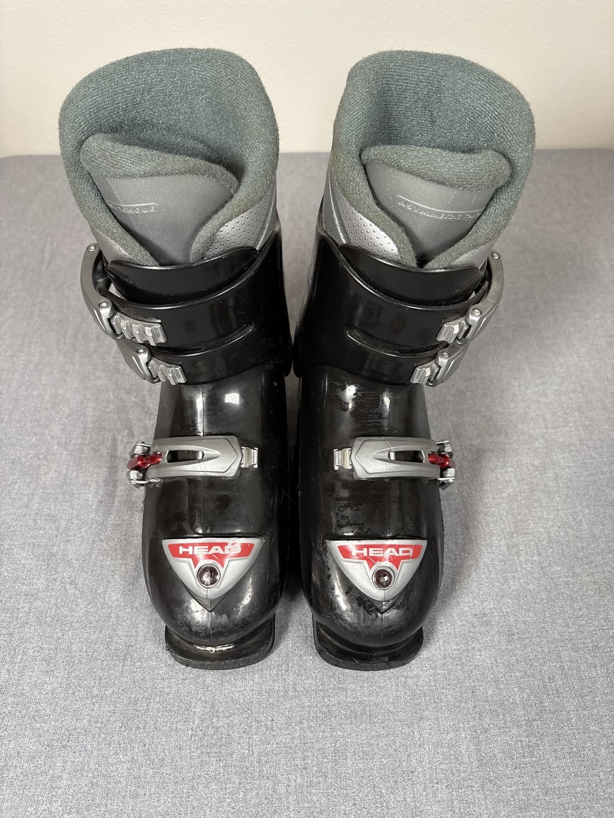 HEAD Carve X3 Ski Boots Black Red Gray Youth 6.5 to 7 - Thumbnail 2