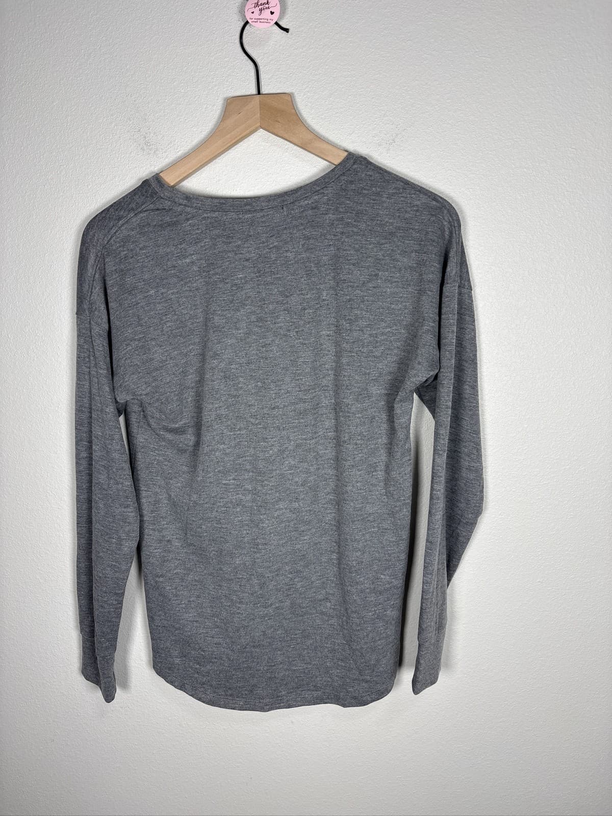Modern Canvas Womens Gray Santa Claus Christmas Pullover Sweatshirt S - Thumbnail 4