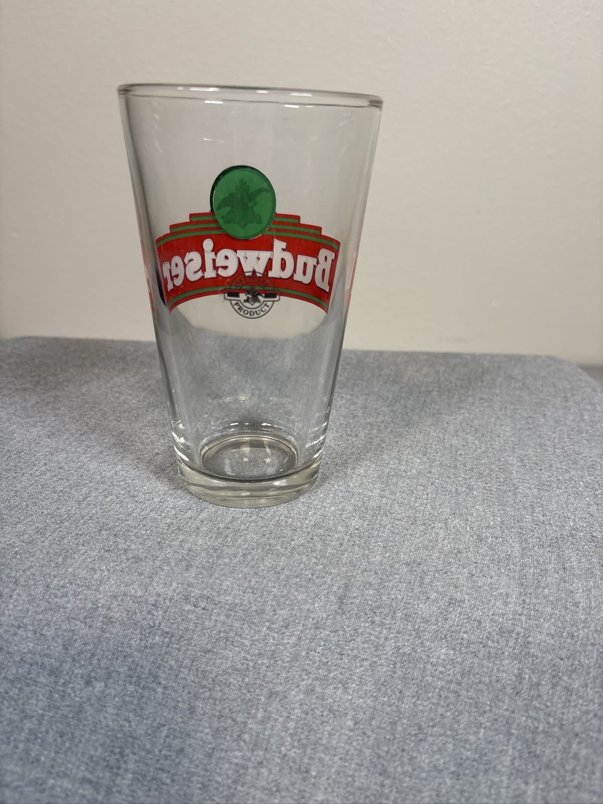 Budweiser Anheuser Busch Eagle A Logo 16 oz Pint Beer Glass - Thumbnail 3