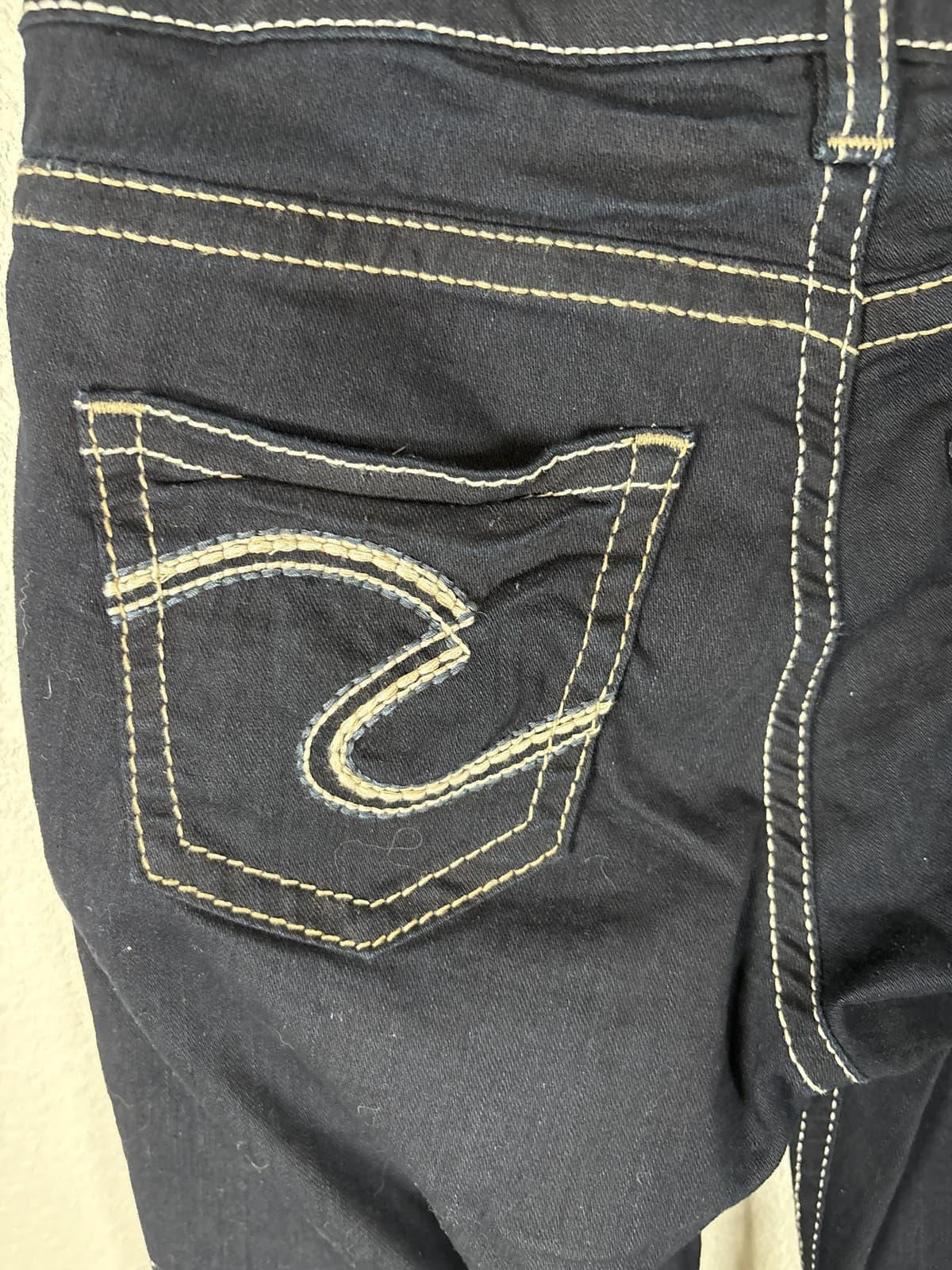 Silver Jeans Co Suki Mid Super Skinny Stretch Dark Wash Women's Denim 26 X 24 - Thumbnail 8
