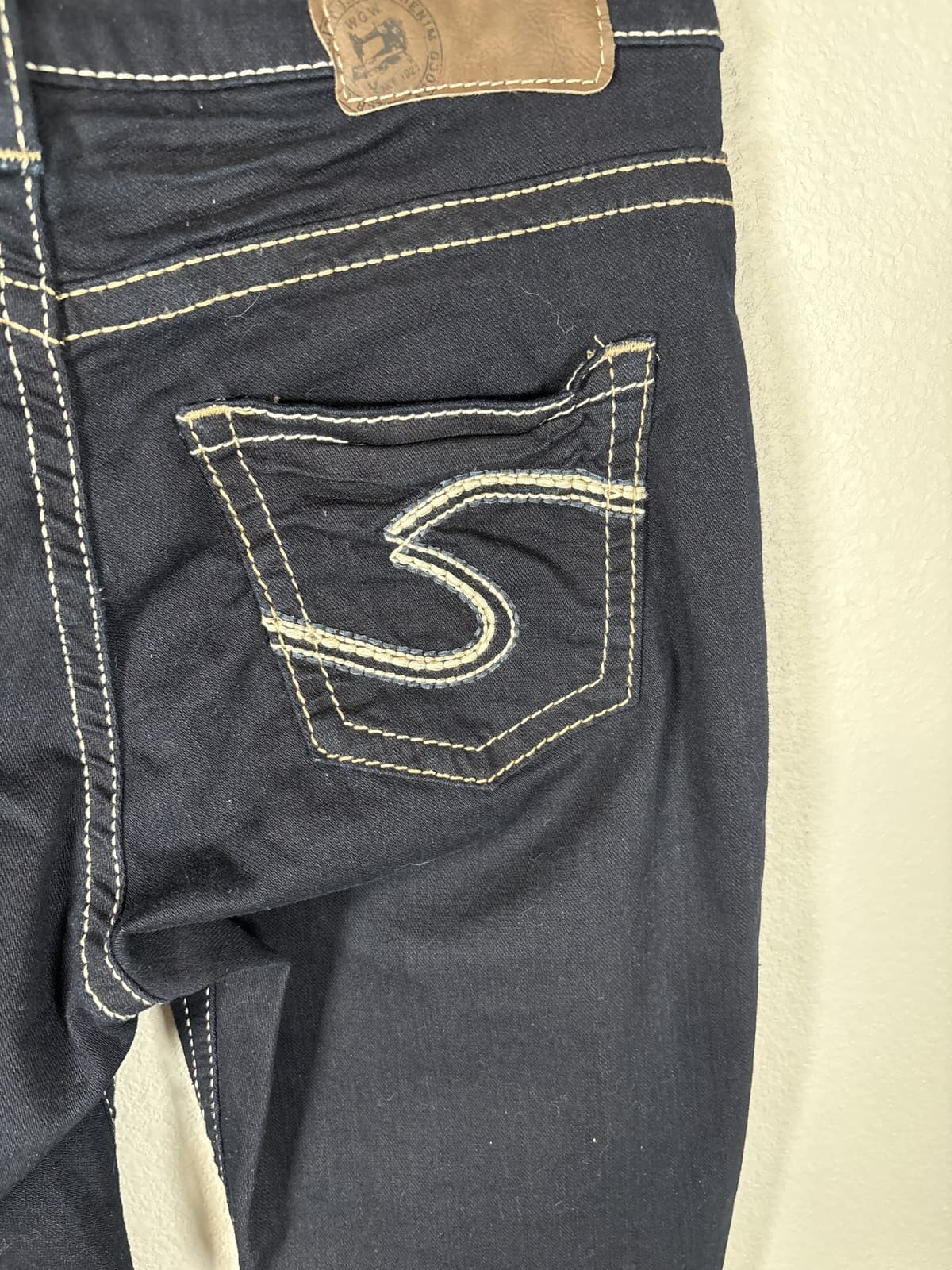Silver Jeans Co Suki Mid Super Skinny Stretch Dark Wash Women's Denim 26 X 24 - Thumbnail 9