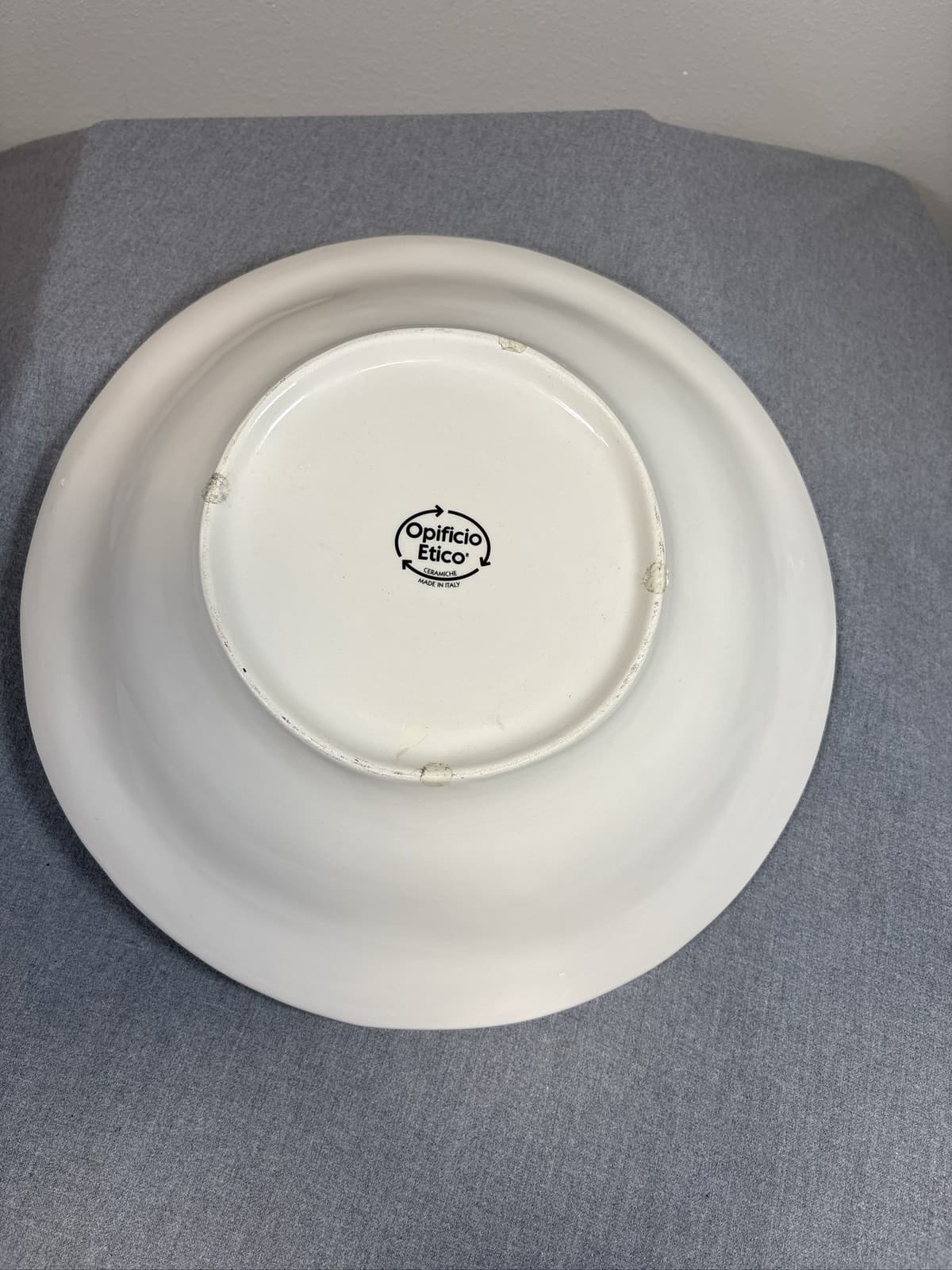 OPIFICIO ETICO 15" Round Pasta Bowl Italian Scene - Thumbnail 2