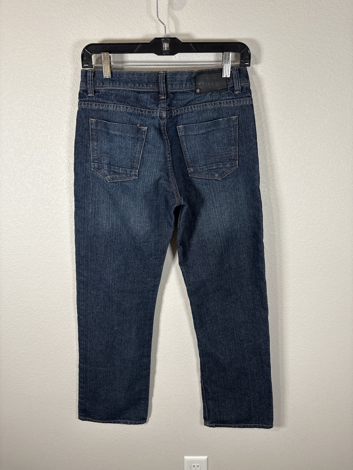 Calvin Klein Rebel Slim Straight Jeans Womens 16 Dark Wash - Thumbnail 7