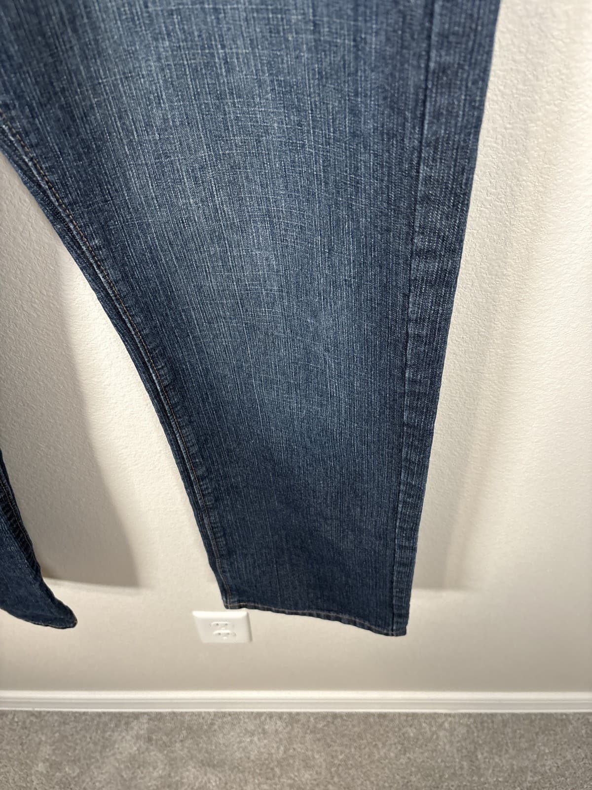 Calvin Klein Rebel Slim Straight Jeans Womens 16 Dark Wash - Thumbnail 6