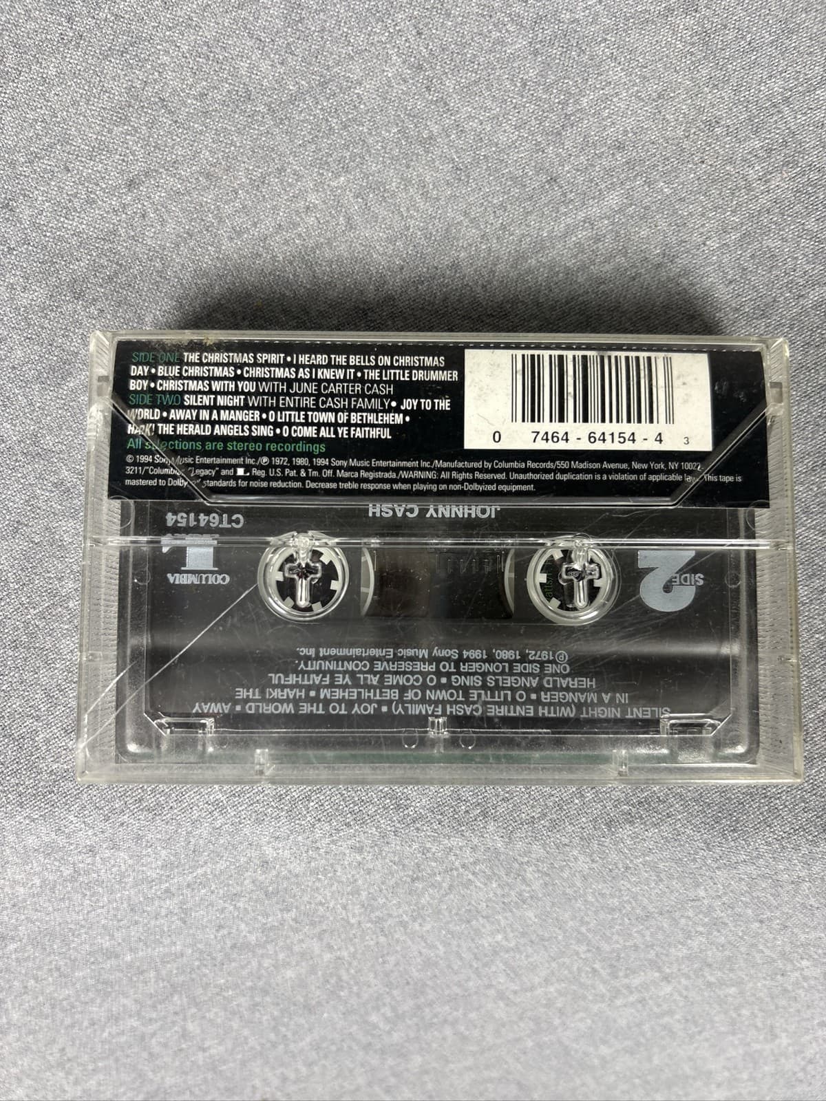 Johnny Cash Personal Christmas Collection Country Music Cassette Tape - Thumbnail 2