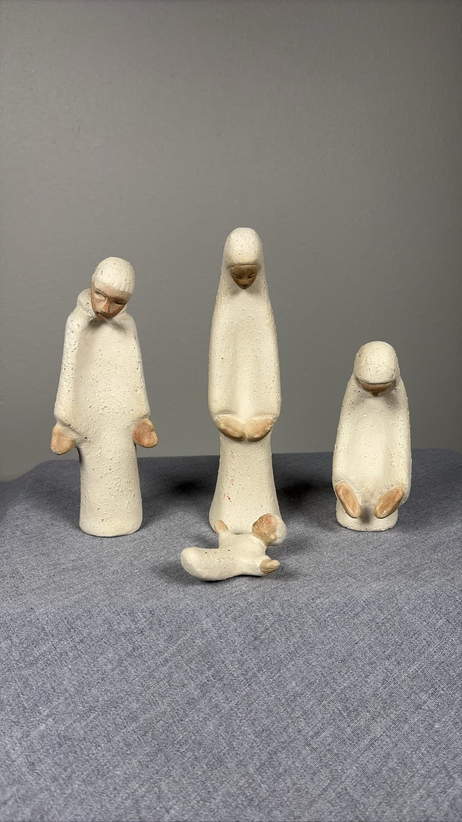 Abbey Press Grail St Meinrad Modernist Nativity Figurine Set 1972