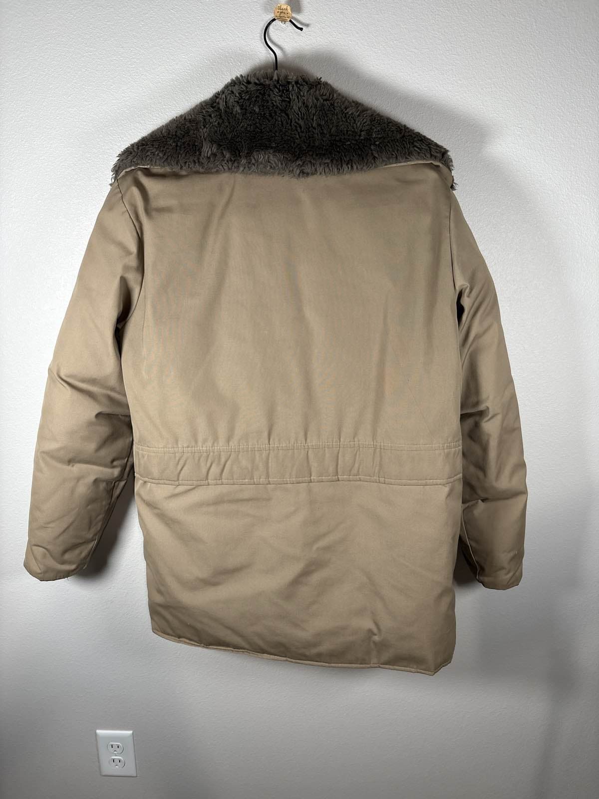 Browning Down Men’s Winter/Hunting Jacket 38 Faux Fur Collar Tan Down Insulated - Thumbnail 7