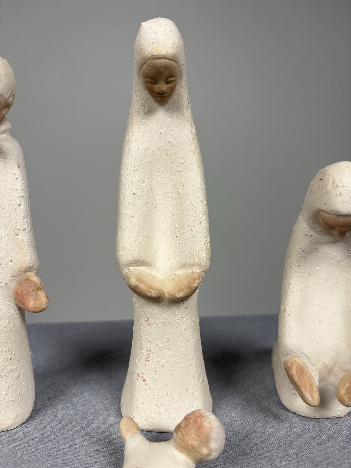 Abbey Press Grail St Meinrad Modernist Nativity Figurine Set 1972 - Thumbnail 4