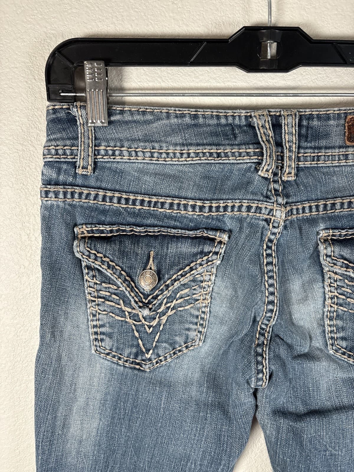 Vigoss Women's Blue Fit Bootcut Jeans Size 26 Distressed - Thumbnail 8