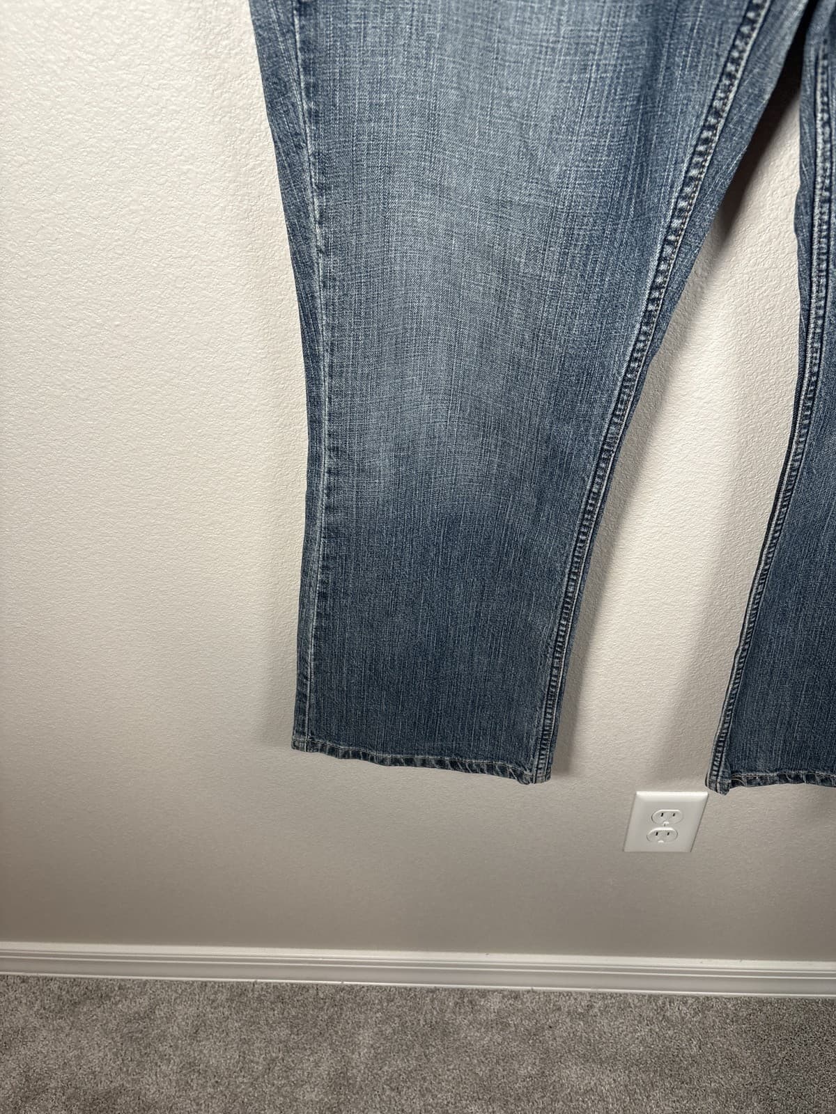 Levi Strauss Low Rise Bootcut Blue Denim Jeans Womens Size Misses 16 Short - Thumbnail 5