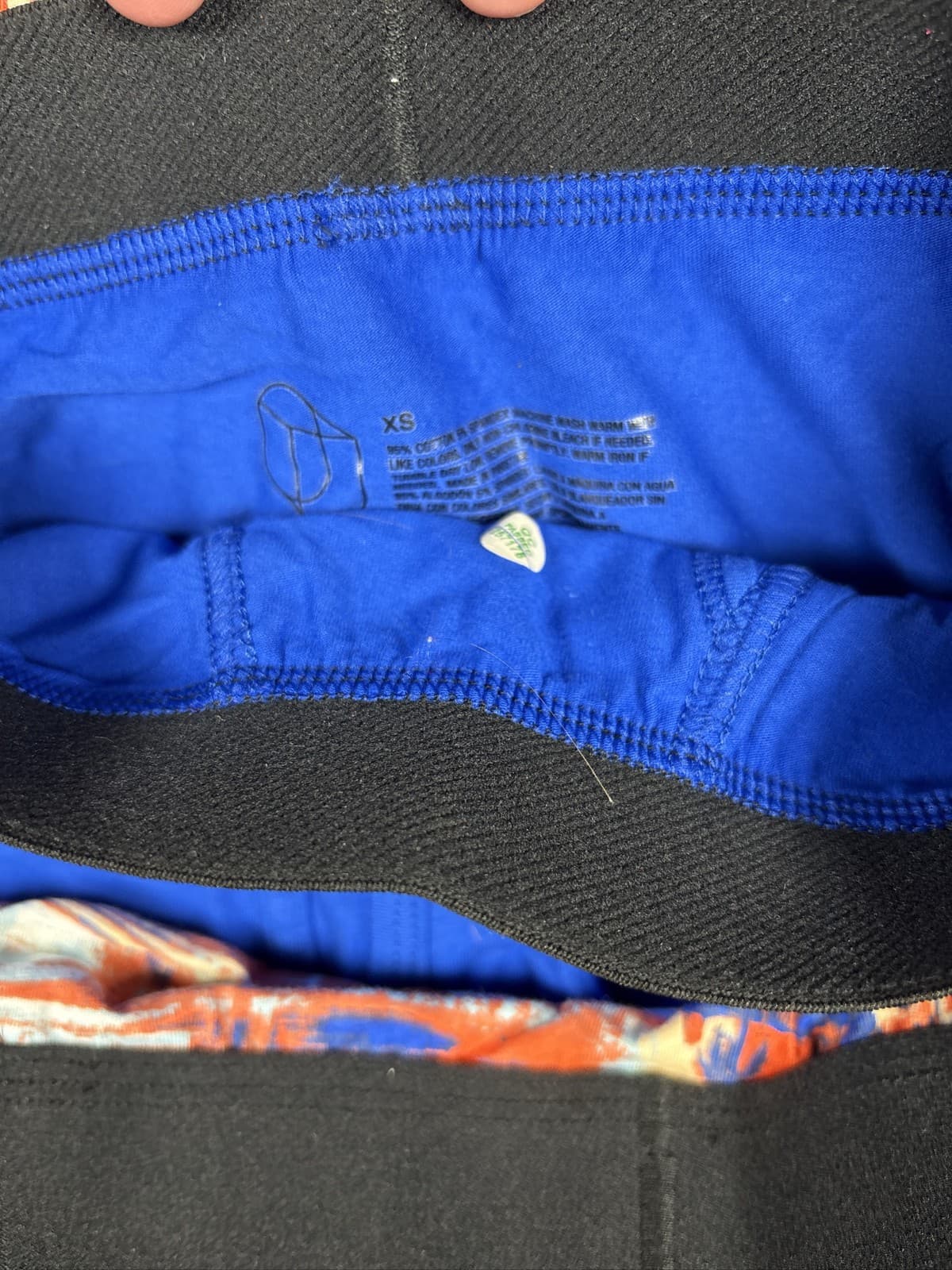 Target Mens Boxer Briefs Lot of 7 Blue Orange Black Patterned XS Underwear - Thumbnail 7