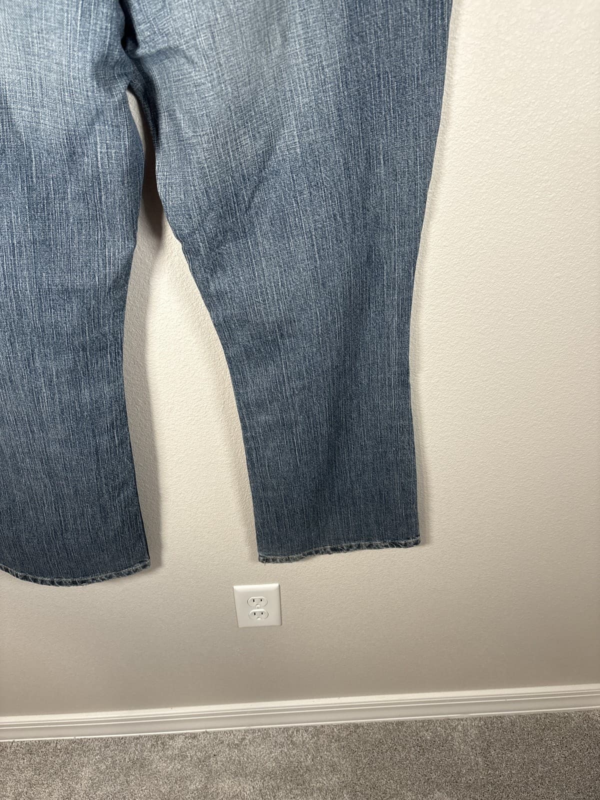 Levi Strauss Low Rise Bootcut Blue Denim Jeans Womens Size Misses 16 Short - Thumbnail 8