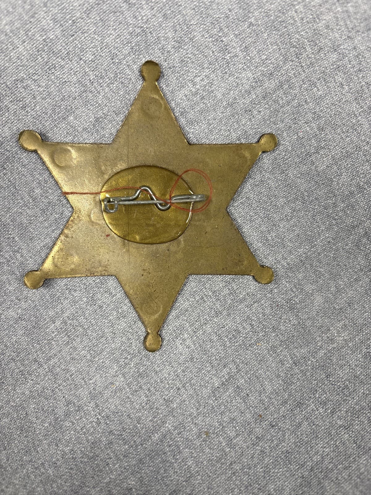 United States Marshal Brass Star Badge Old West Lawman Police Prop - Thumbnail 2