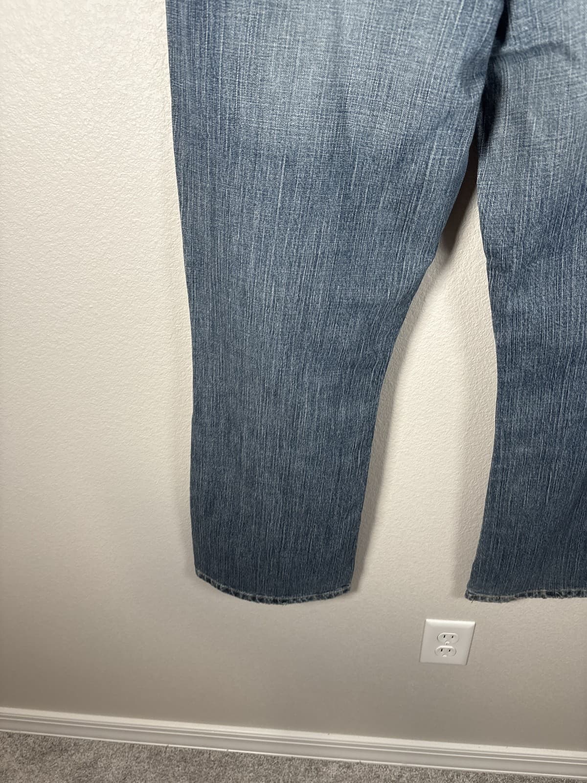 Levi Strauss Low Rise Bootcut Blue Denim Jeans Womens Size Misses 16 Short - Thumbnail 9