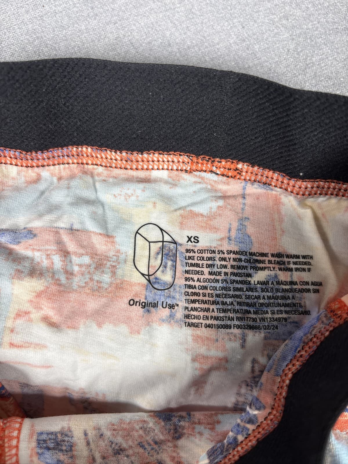 Target Mens Boxer Briefs Lot of 7 Blue Orange Black Patterned XS Underwear - Thumbnail 8